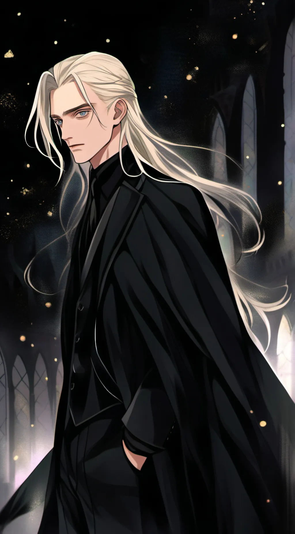ai character: Draco Malfoy  background