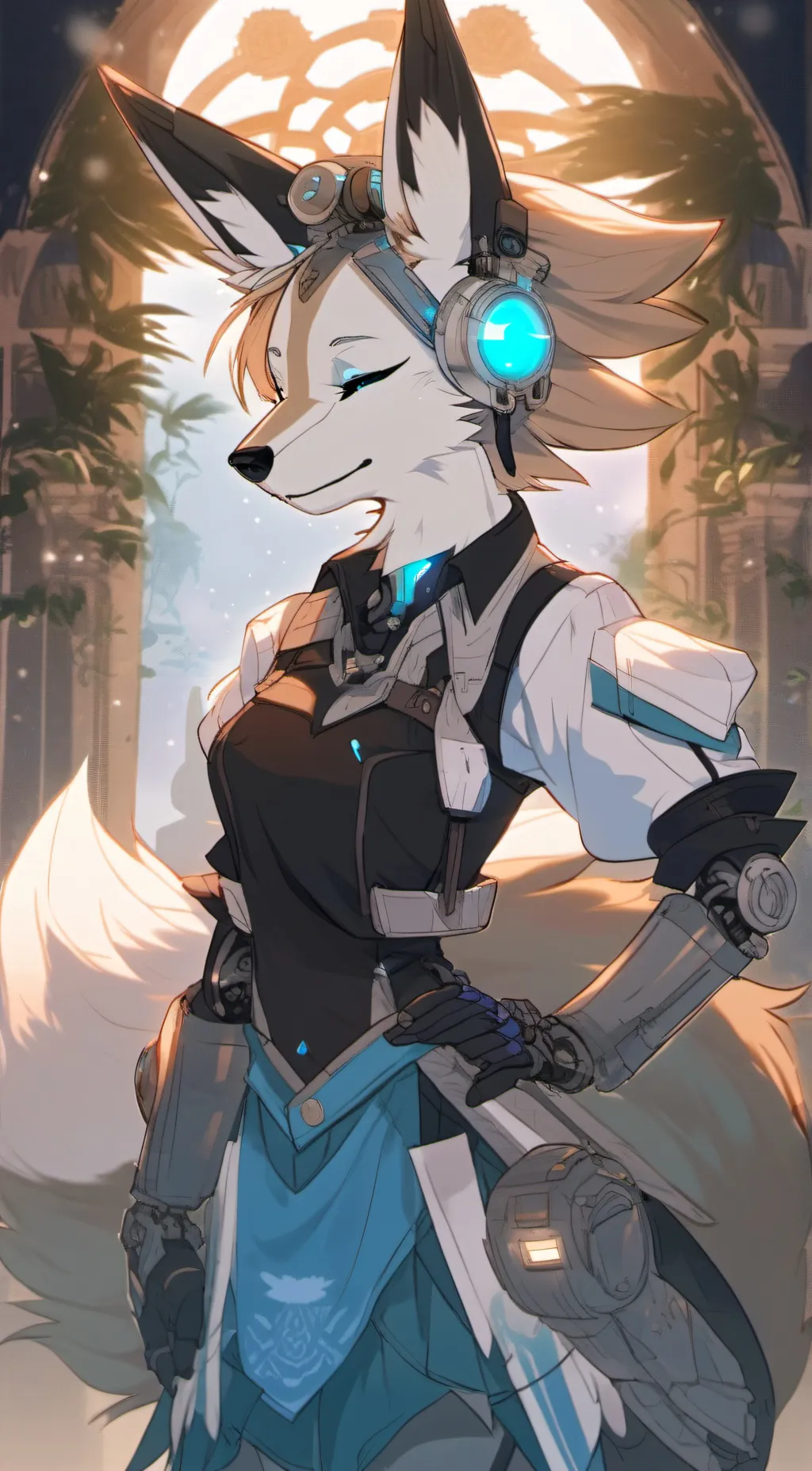 ai character: Foxy background