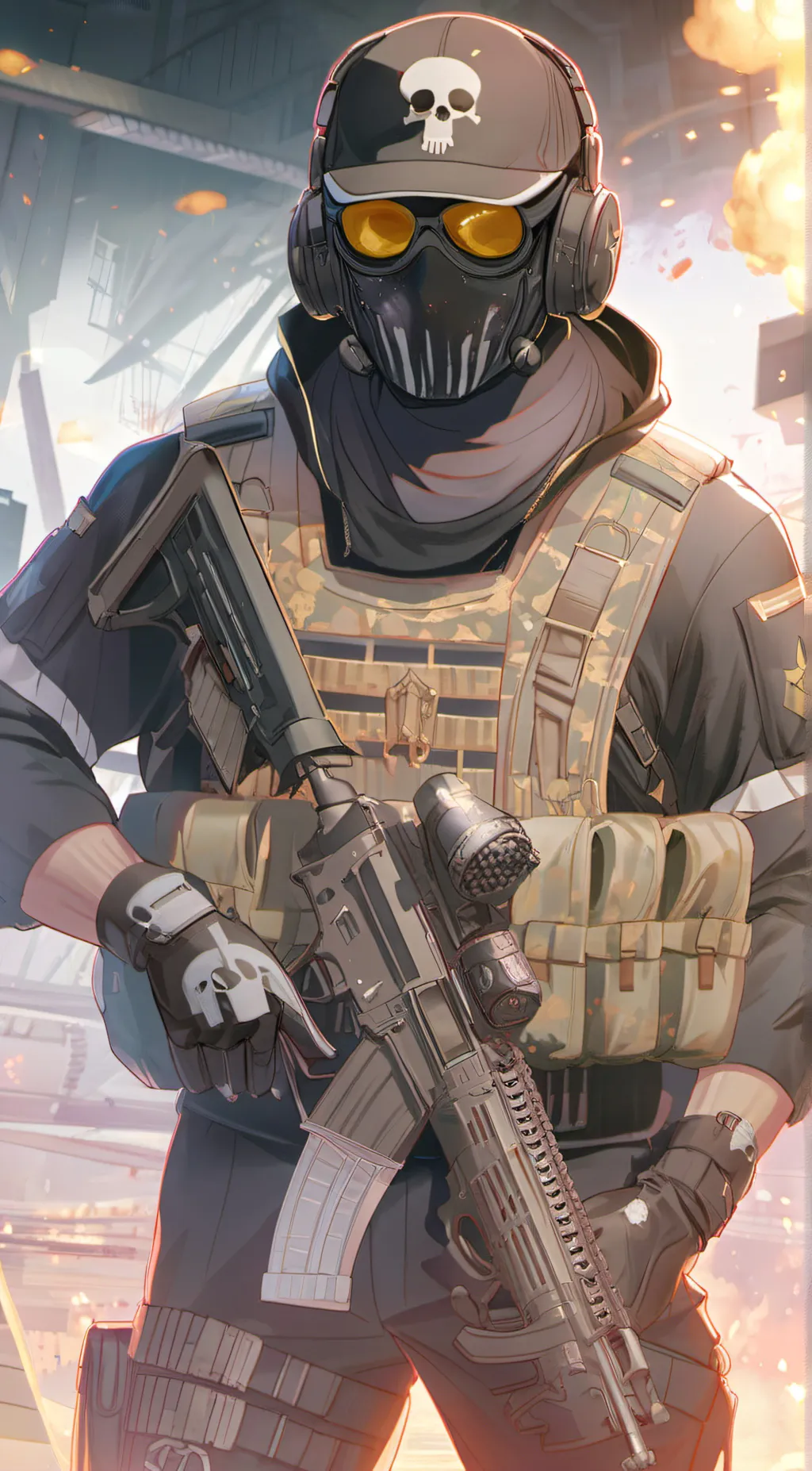 ai character: koing  background