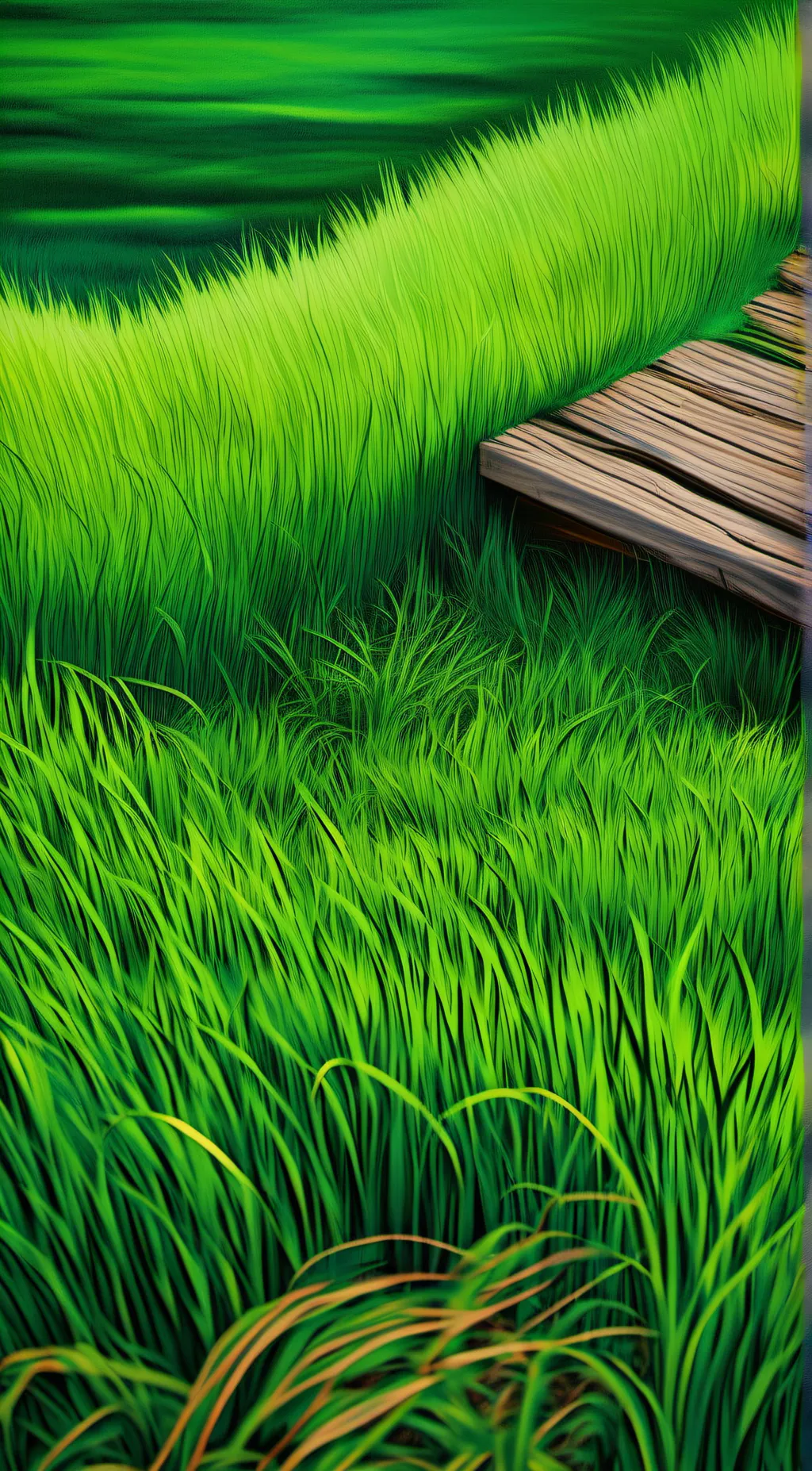 ai character: grass background