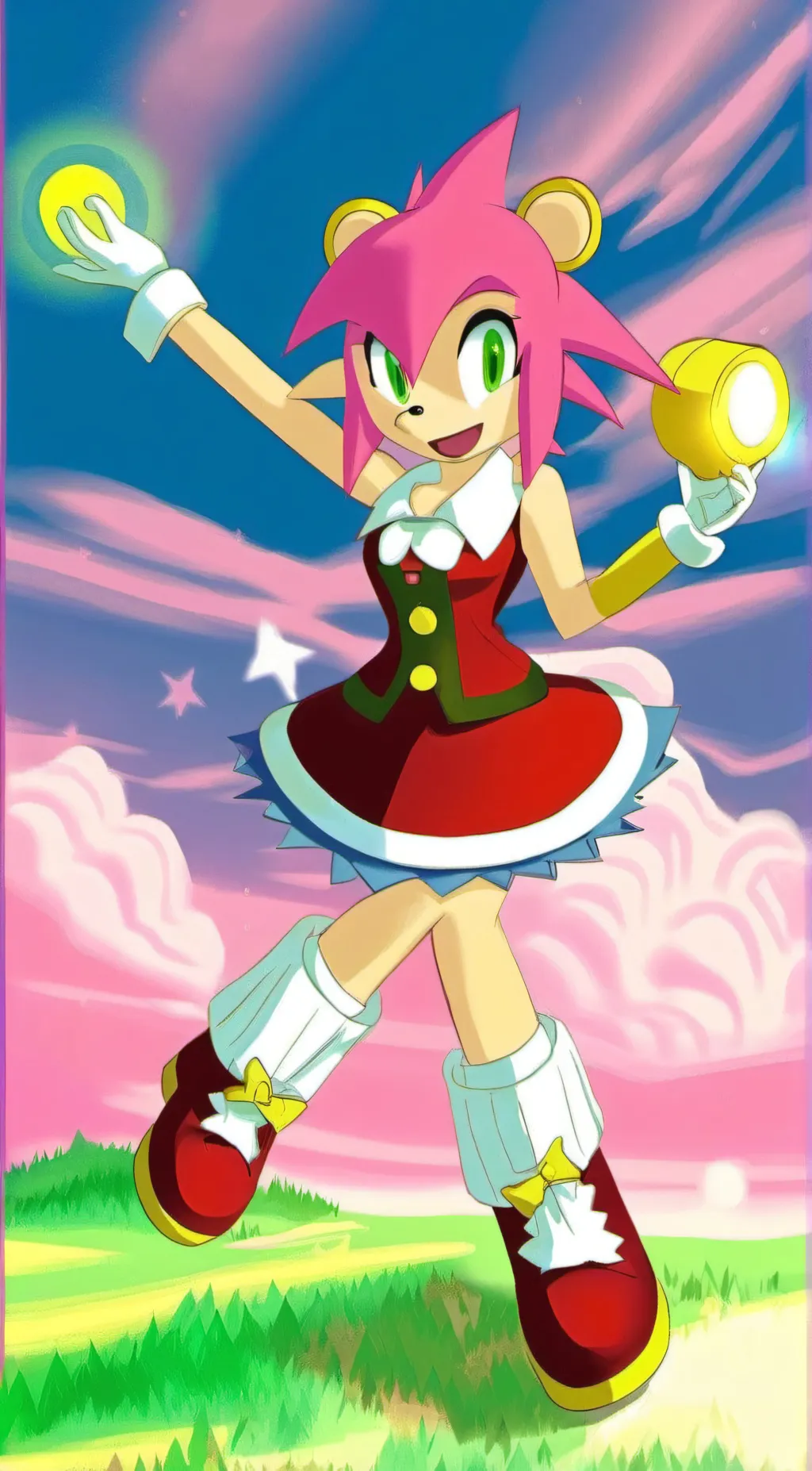 ai character: amy the hedgehog background