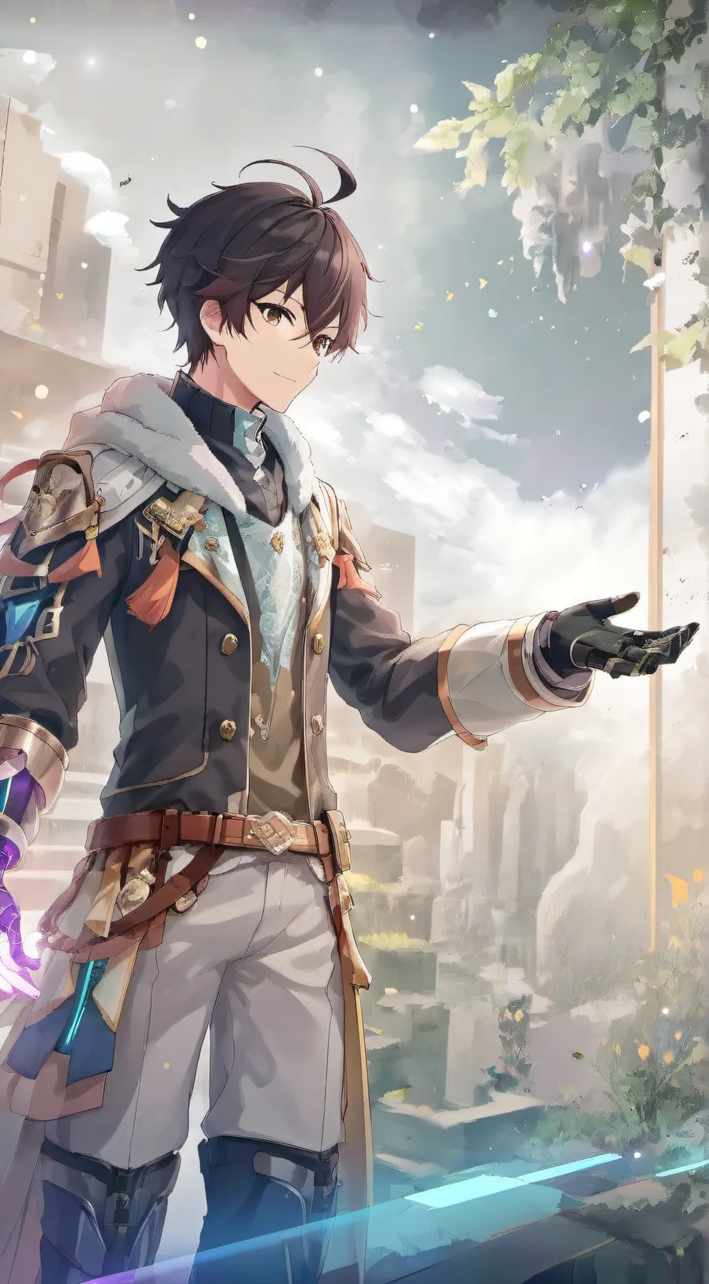 ai character: ❄️Leo❄️ background