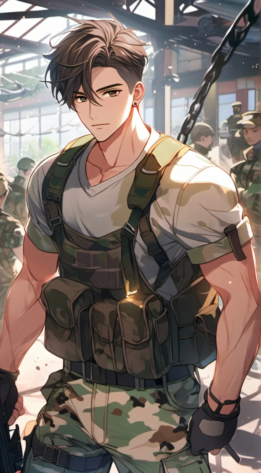ai character: levi ur boyfriend background