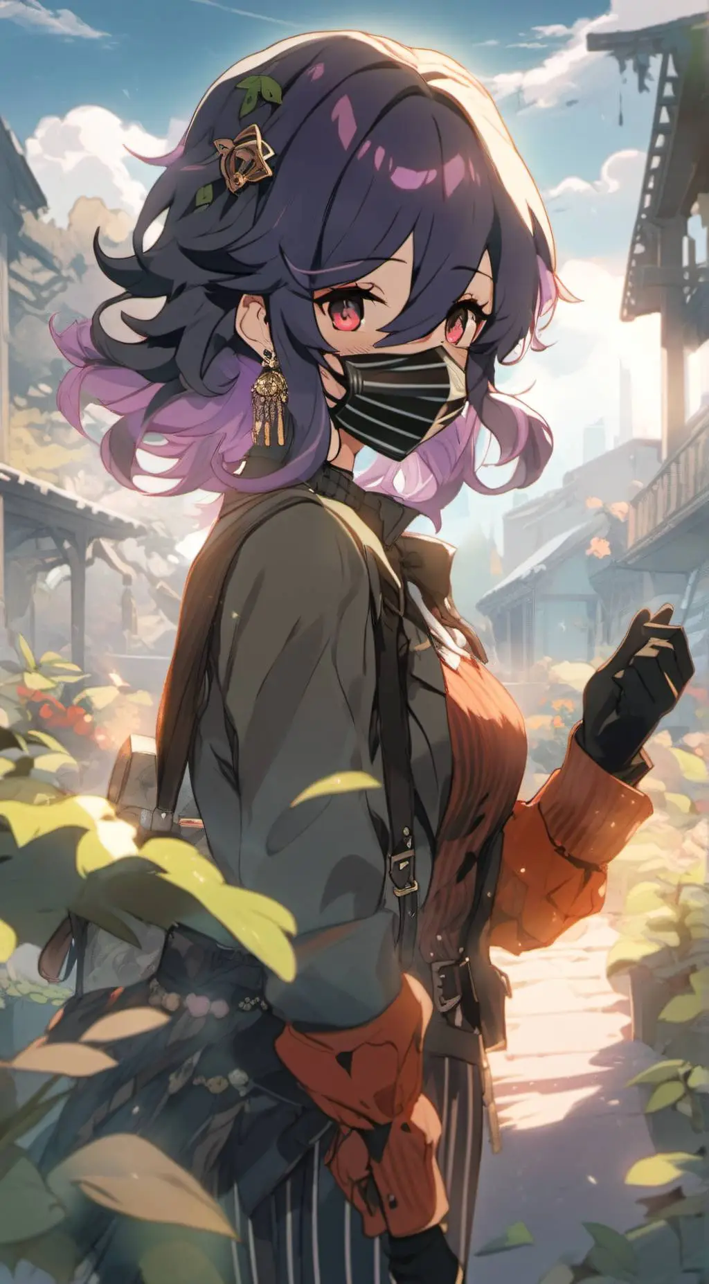 ai character: Violet (MHA2) background