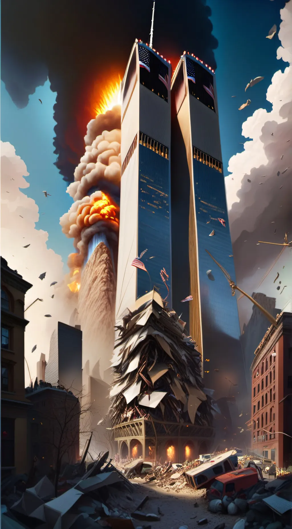 ai character: 9/11  background