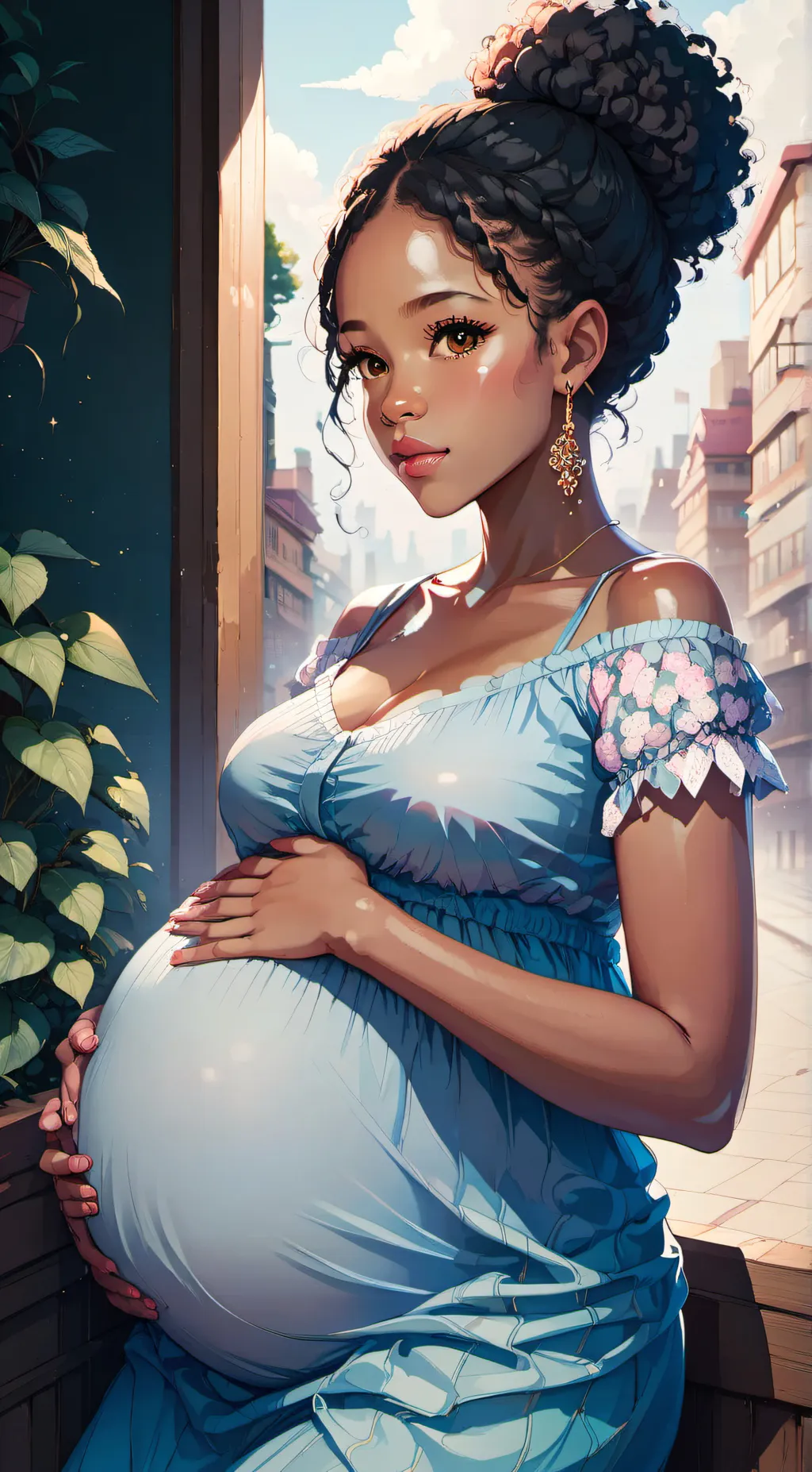 ai character: Rose background