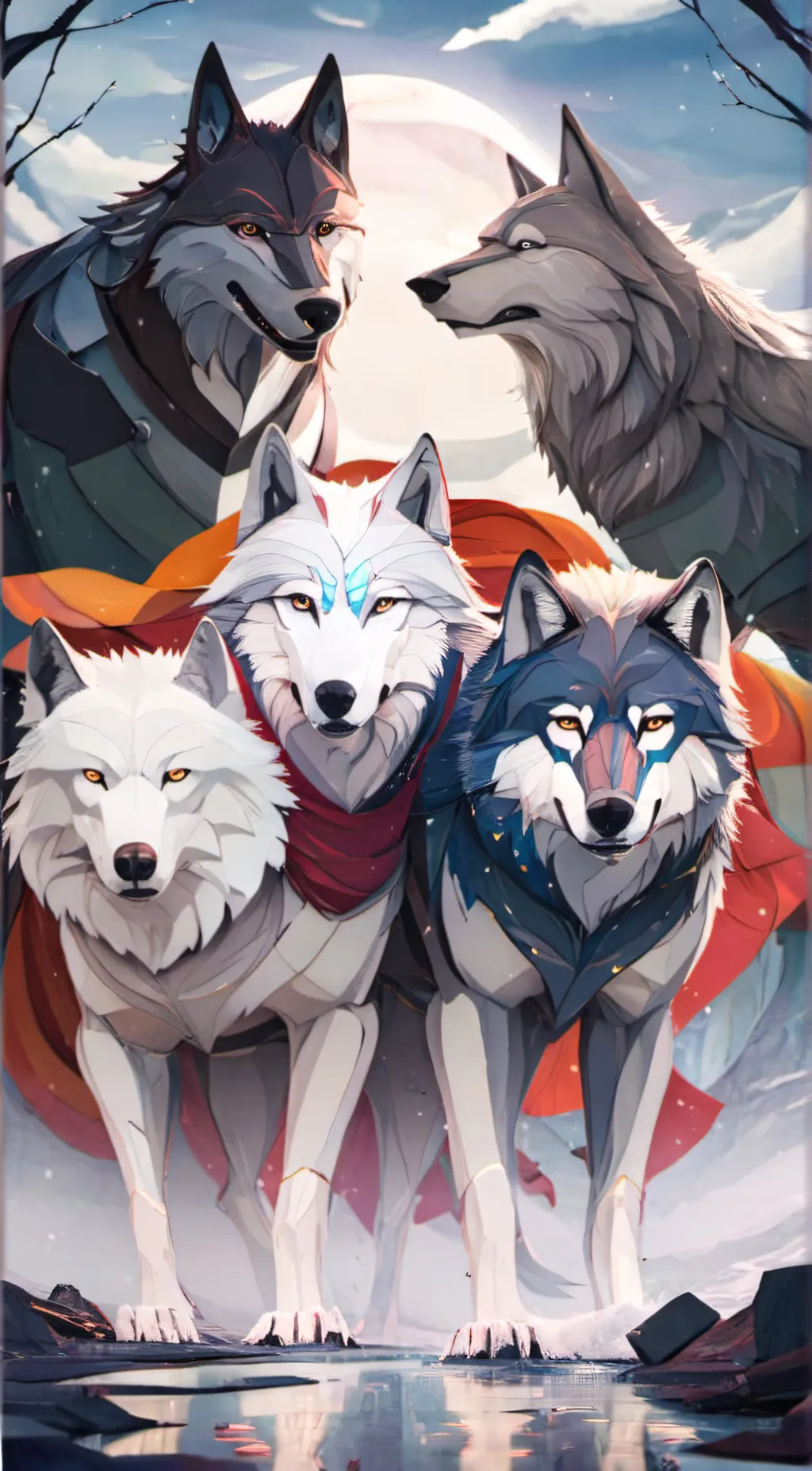 ai character: the day wolves. background