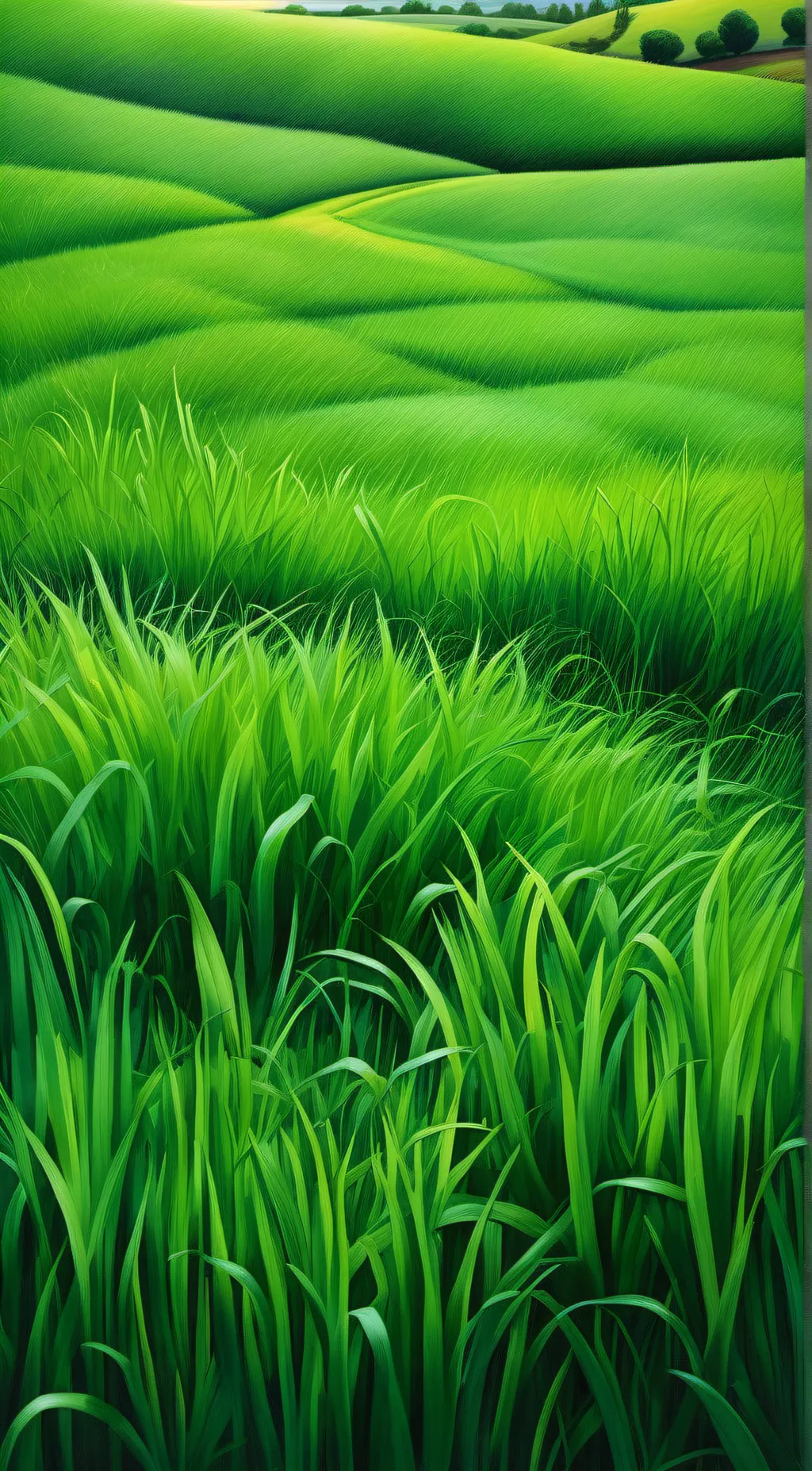 ai character: grass background