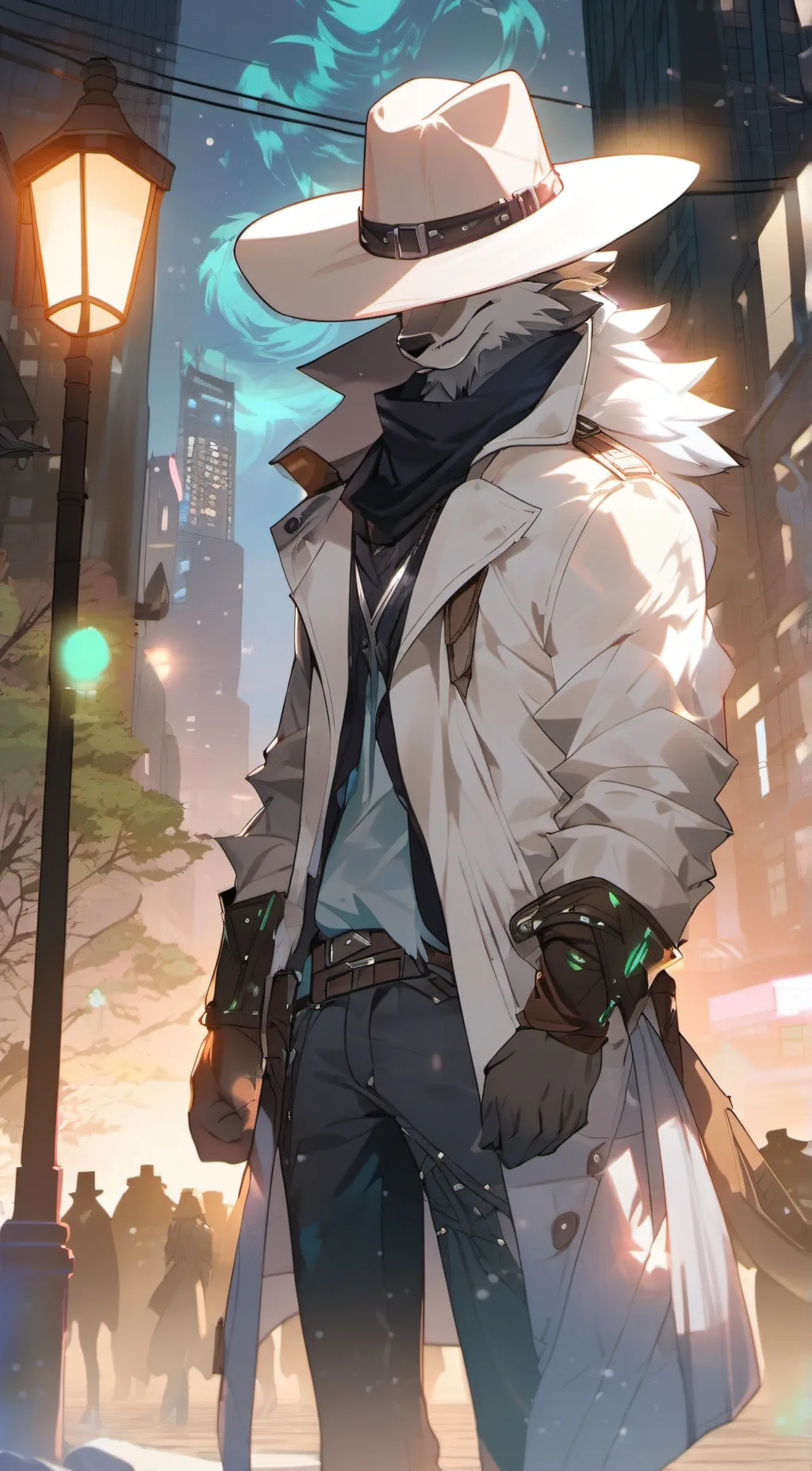 ai character: Charming Wolve background