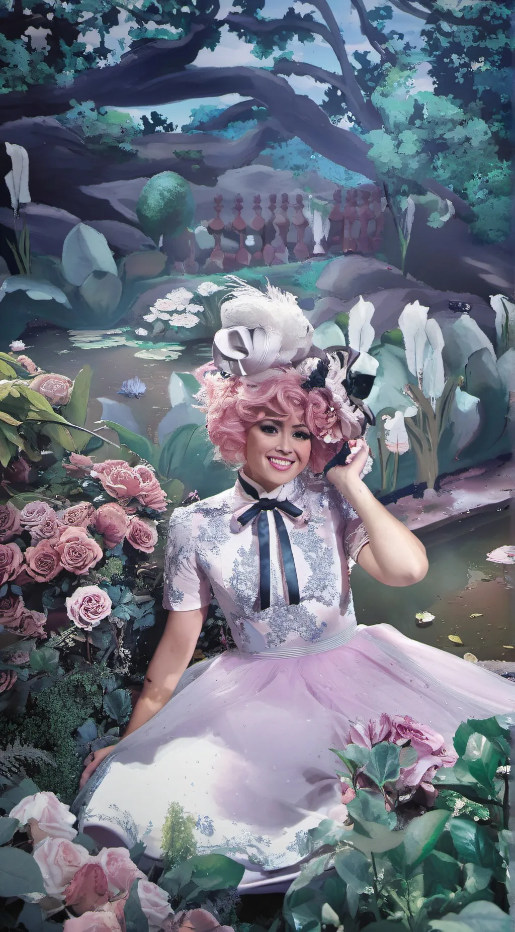 ai character: princess plum background