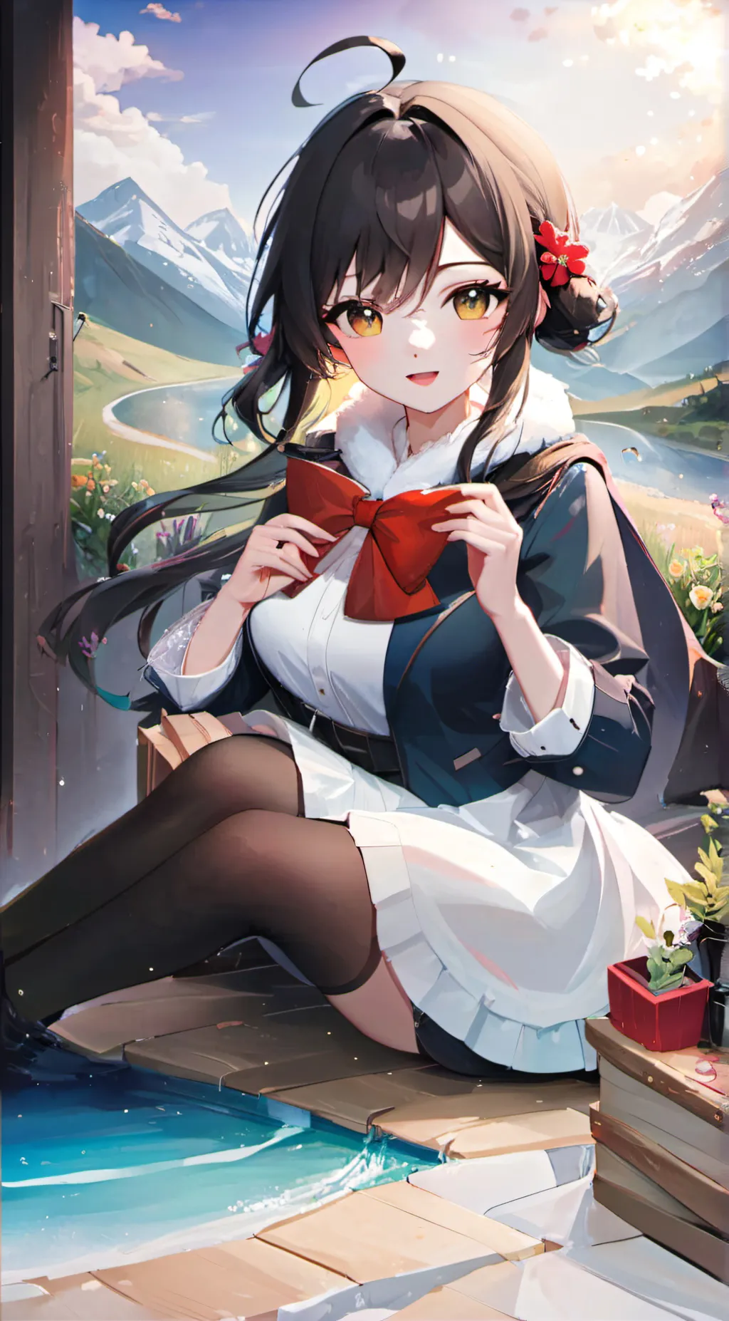 ai character: Lisa  background