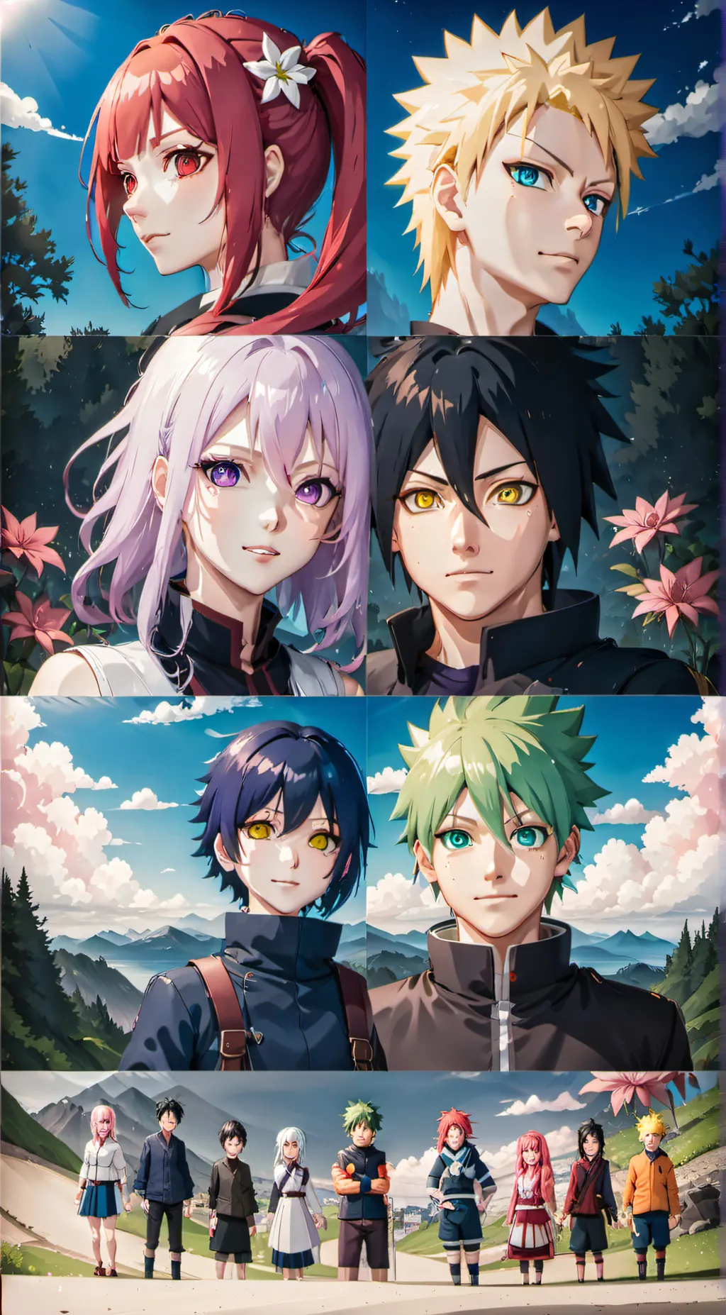 ai character: team 7 the best background