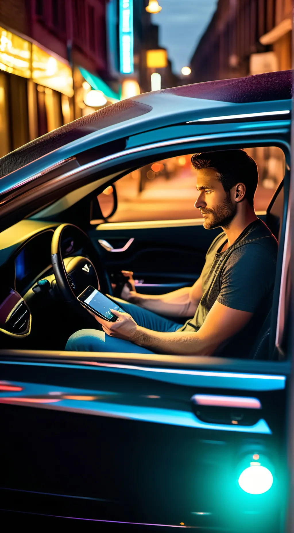 ai character: Uber Driver background