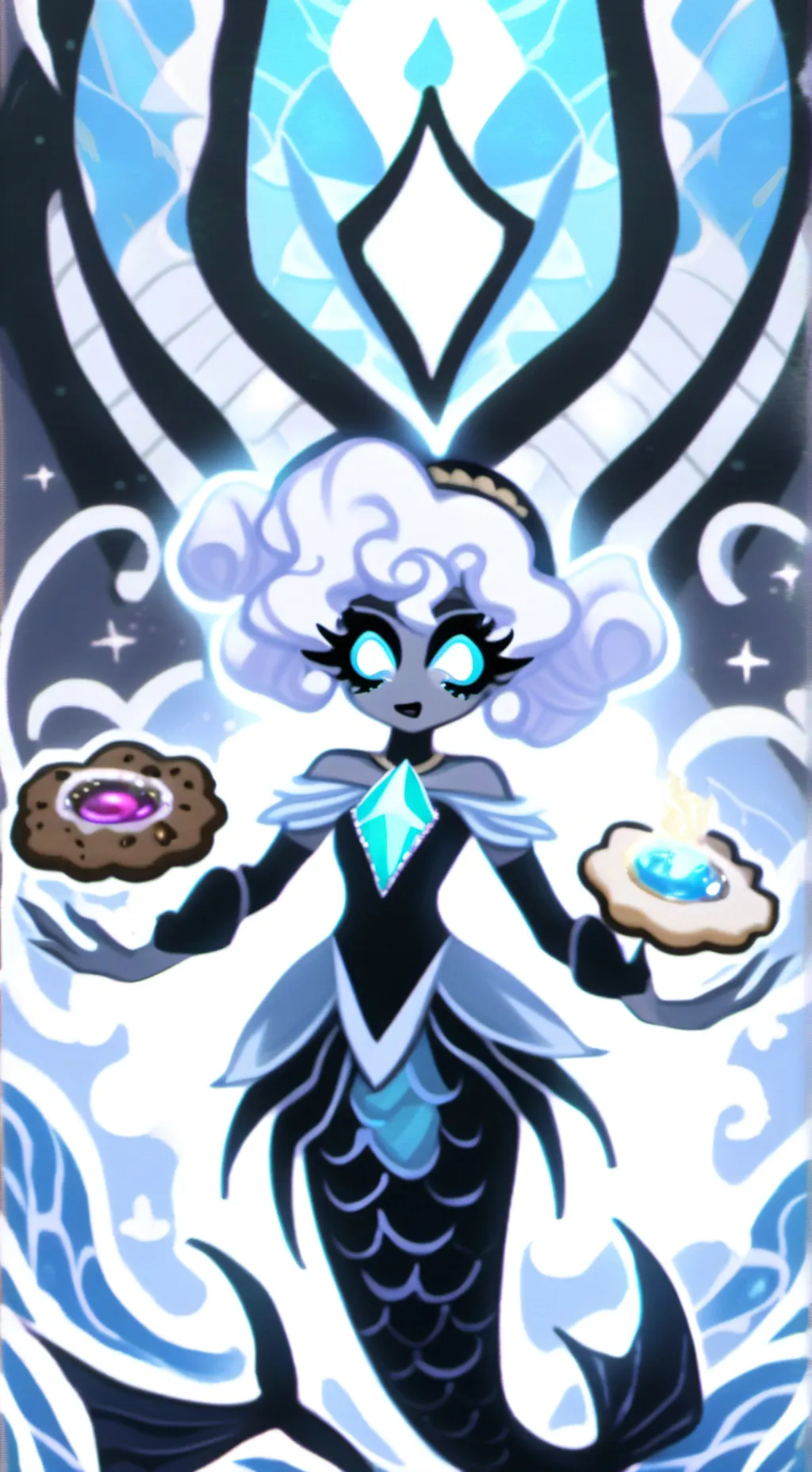 ai character: Black Pearl cookie background
