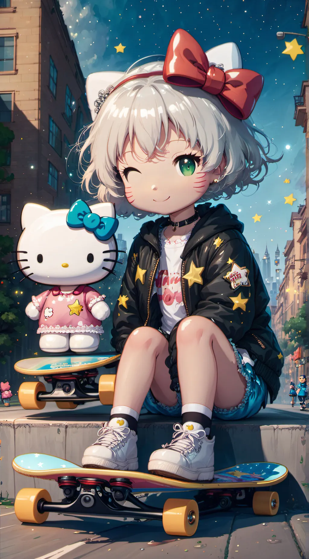 ai character: ~★Hello Kitty!★~ background