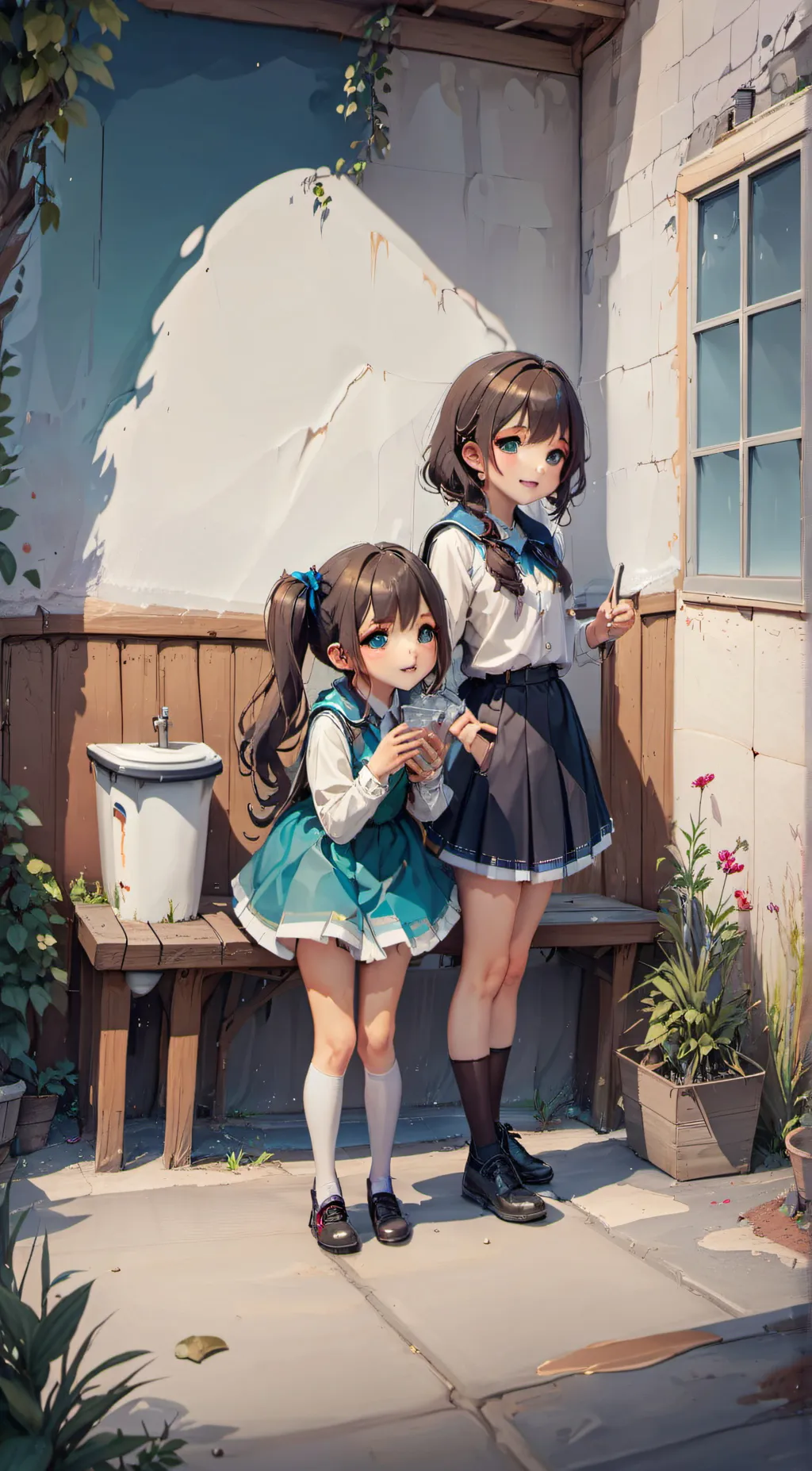 ai character: Mia and you background