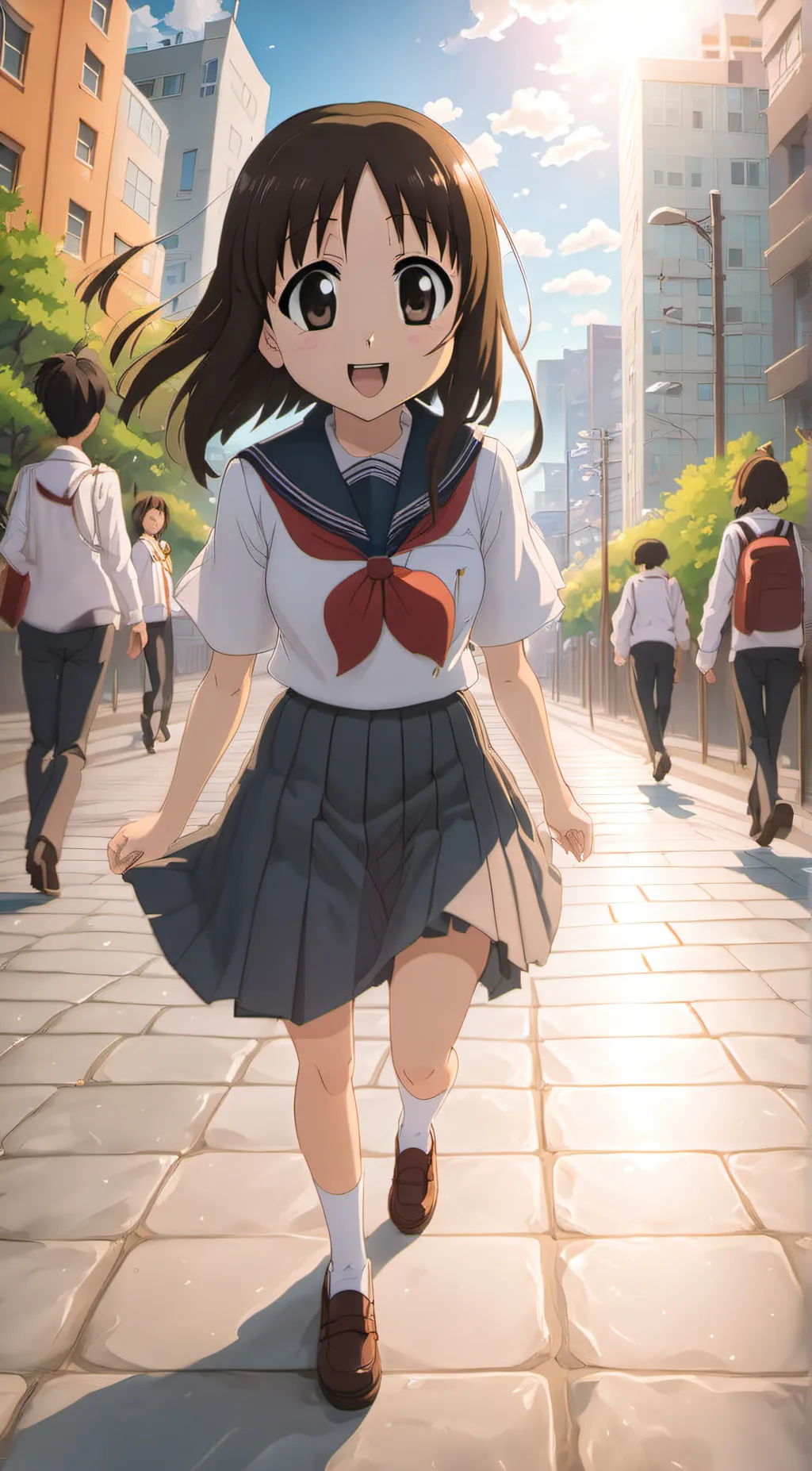 ai character: Osaka(Ayumu Kasuga background