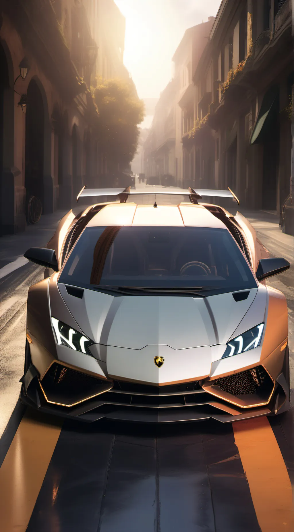 ai character: Lamborghini  background