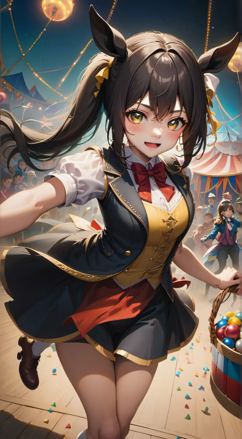ai character: TheAmazingDigital🎪 background