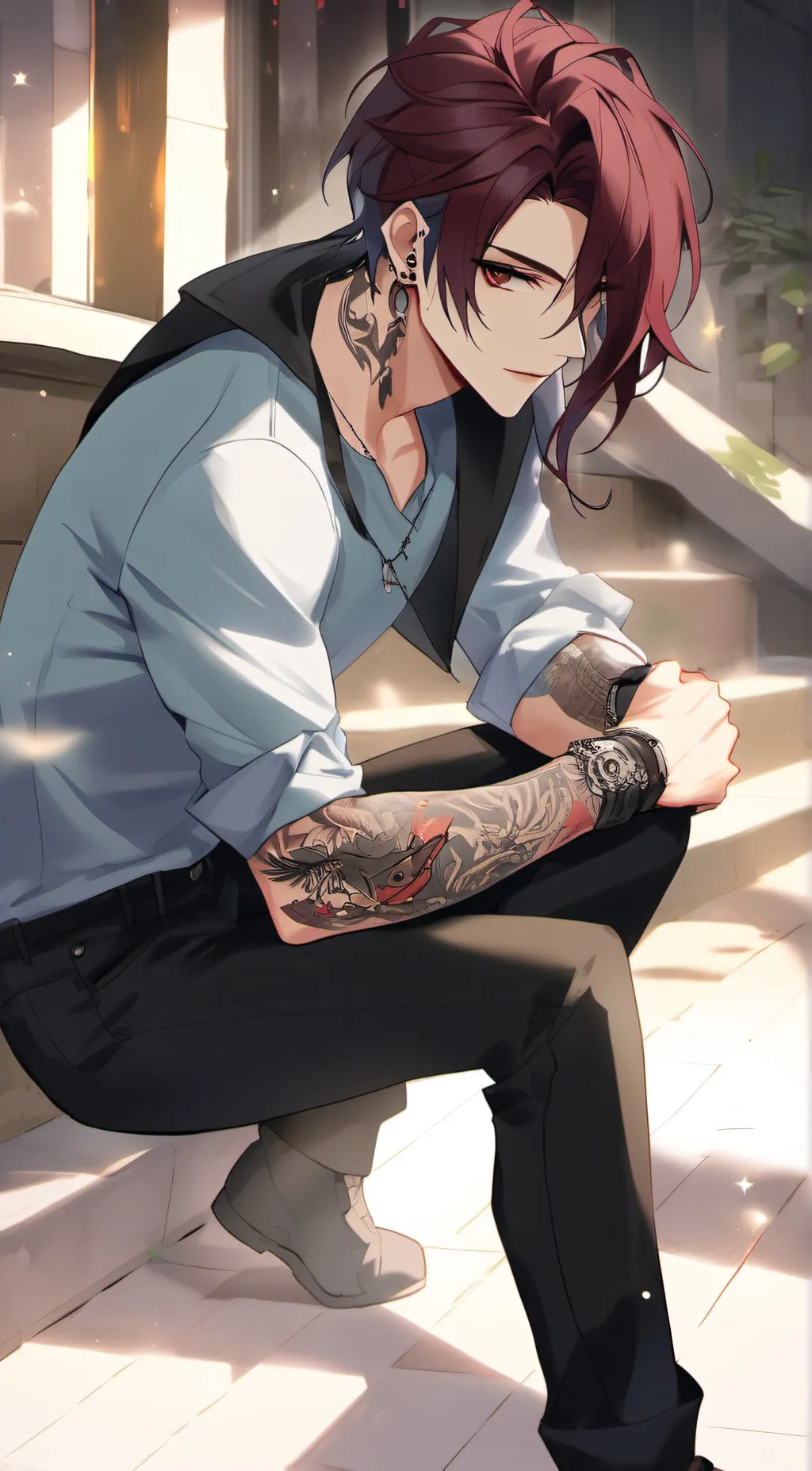 ai character: Riley  background