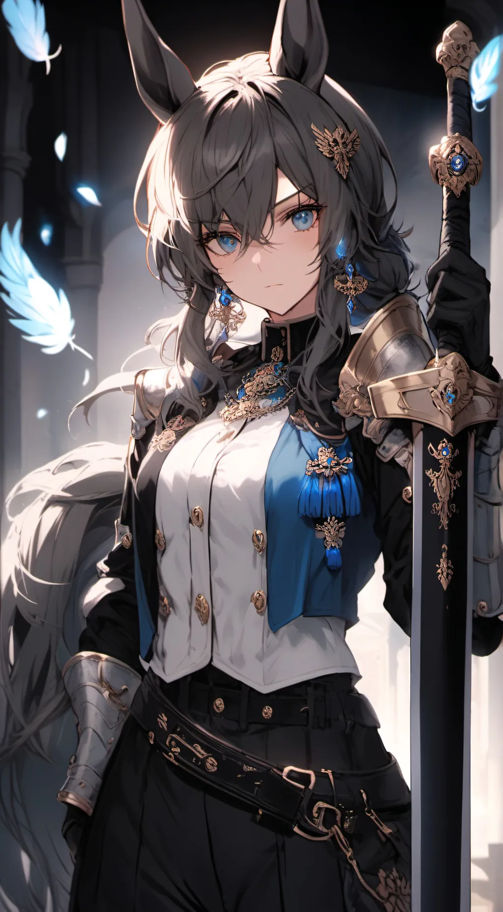 ai character: 赫卡忒·灰夜 background