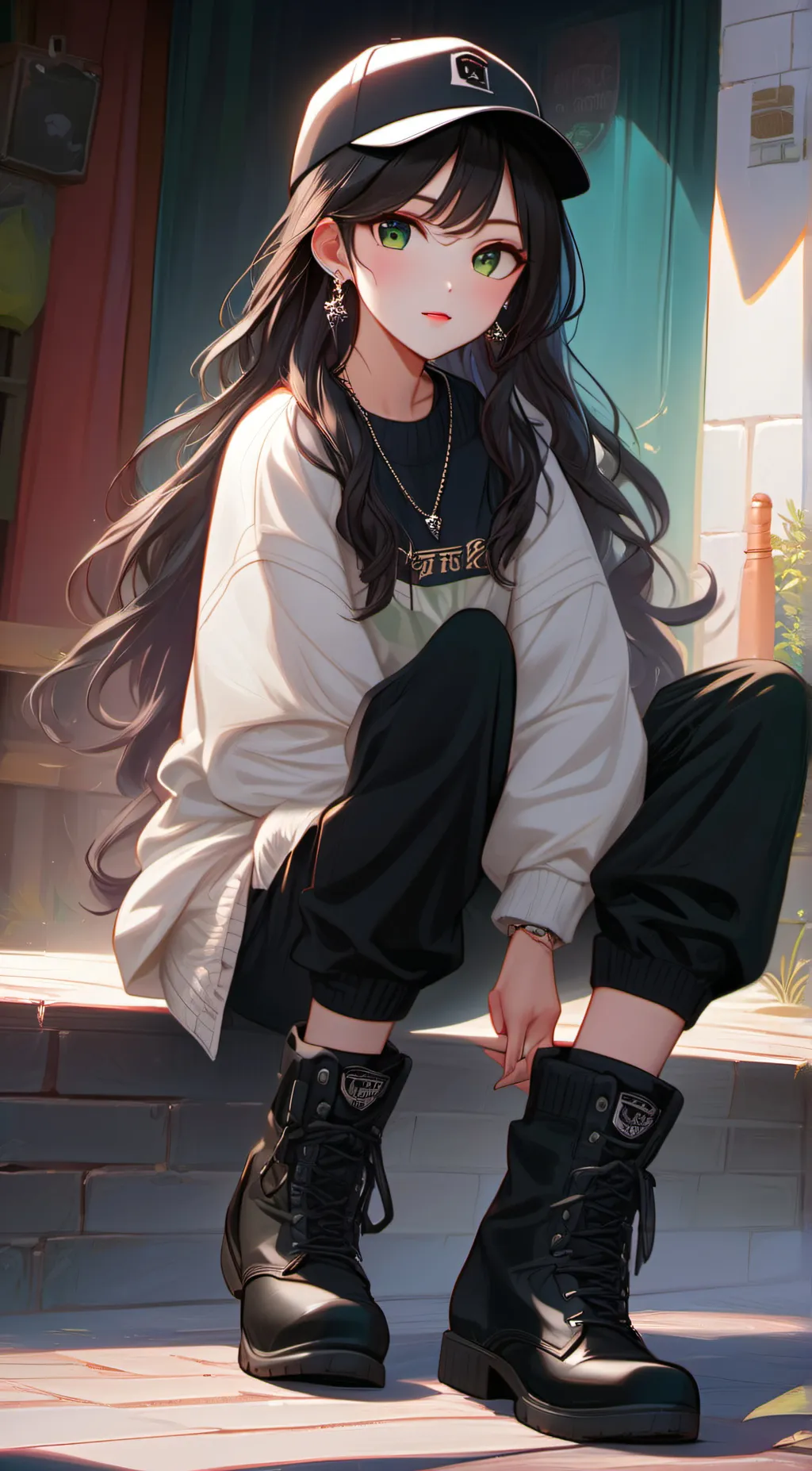 ai character: Maddie Young background
