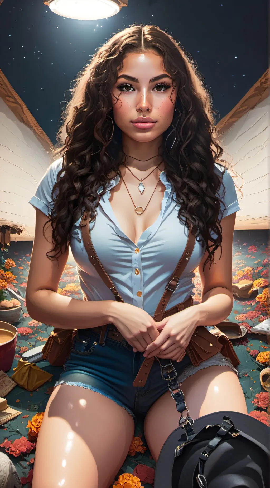 ai character: Ash kash background