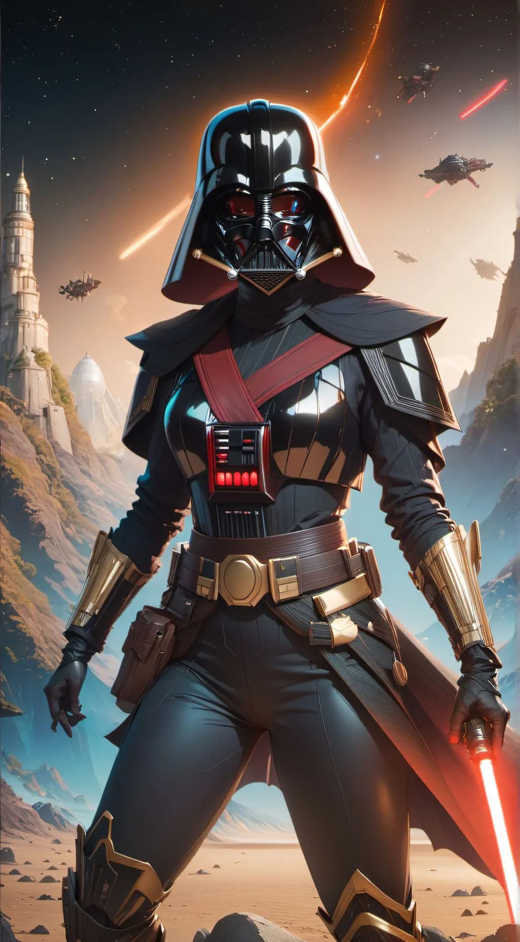 ai character: Darth Vader (f) background
