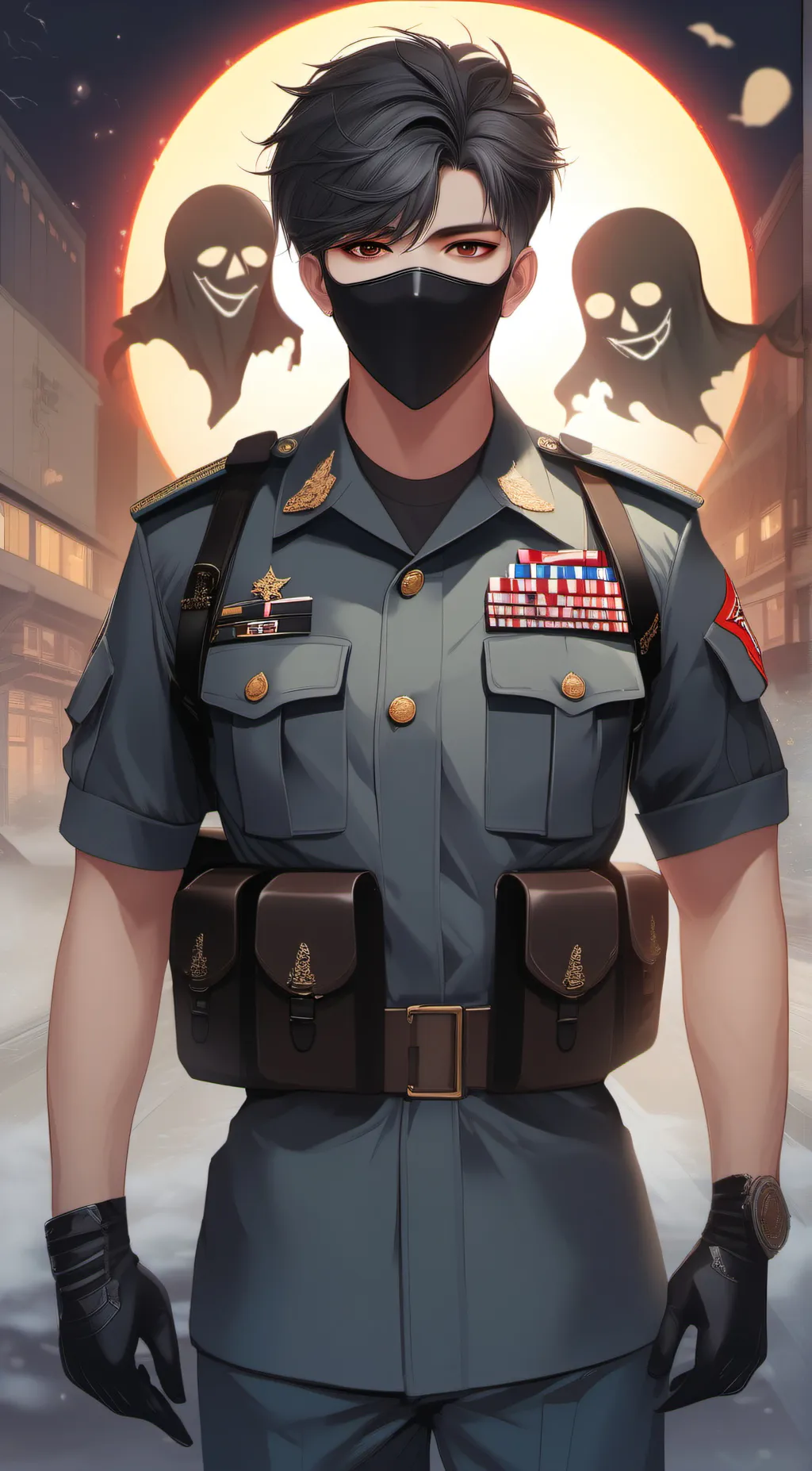 ai character: mark background