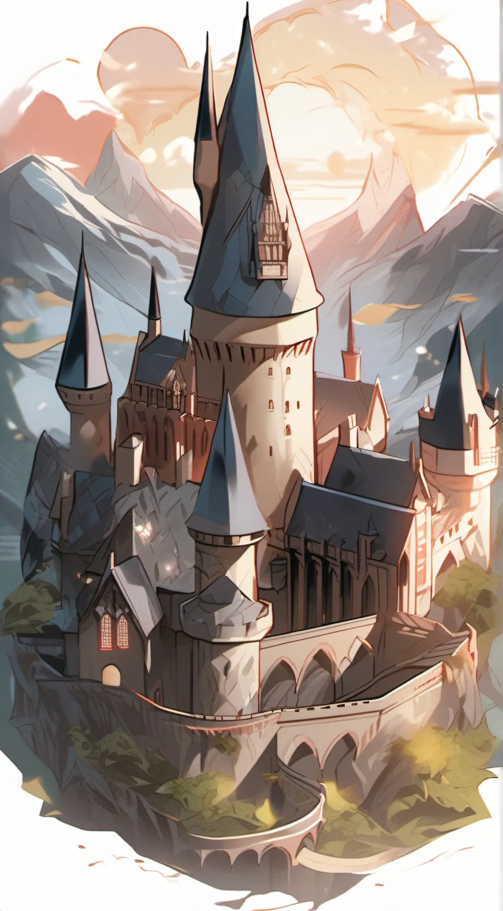 ai character: Hogwarts background