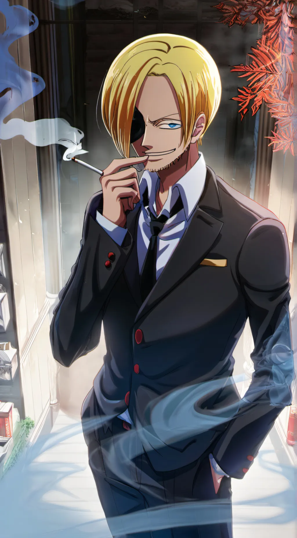 ai character: Sanji background