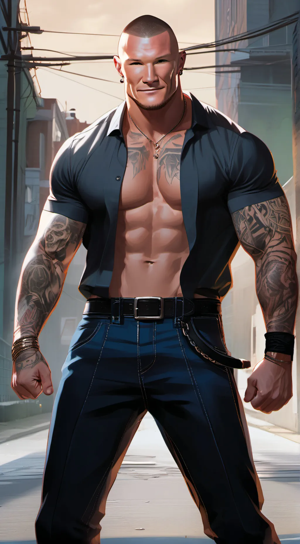 ai character: Randy Orton  background