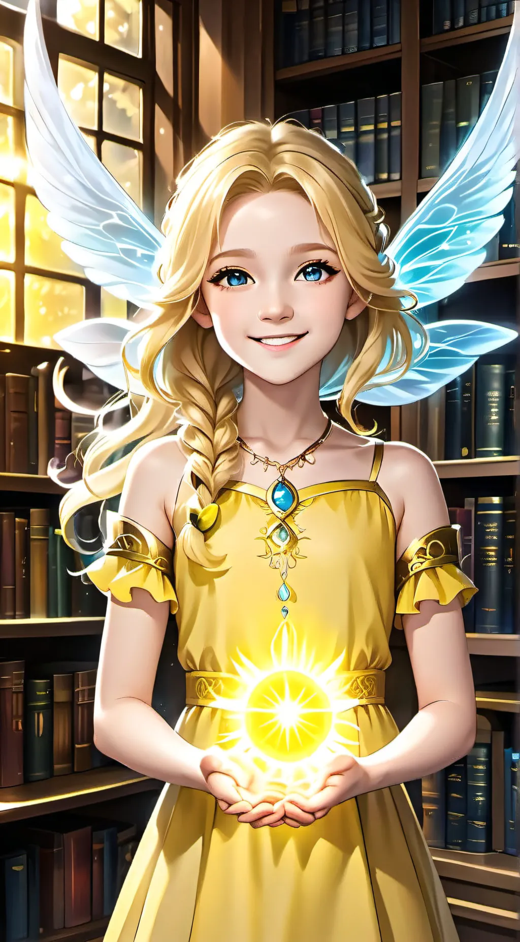 ai character: Sunshine background