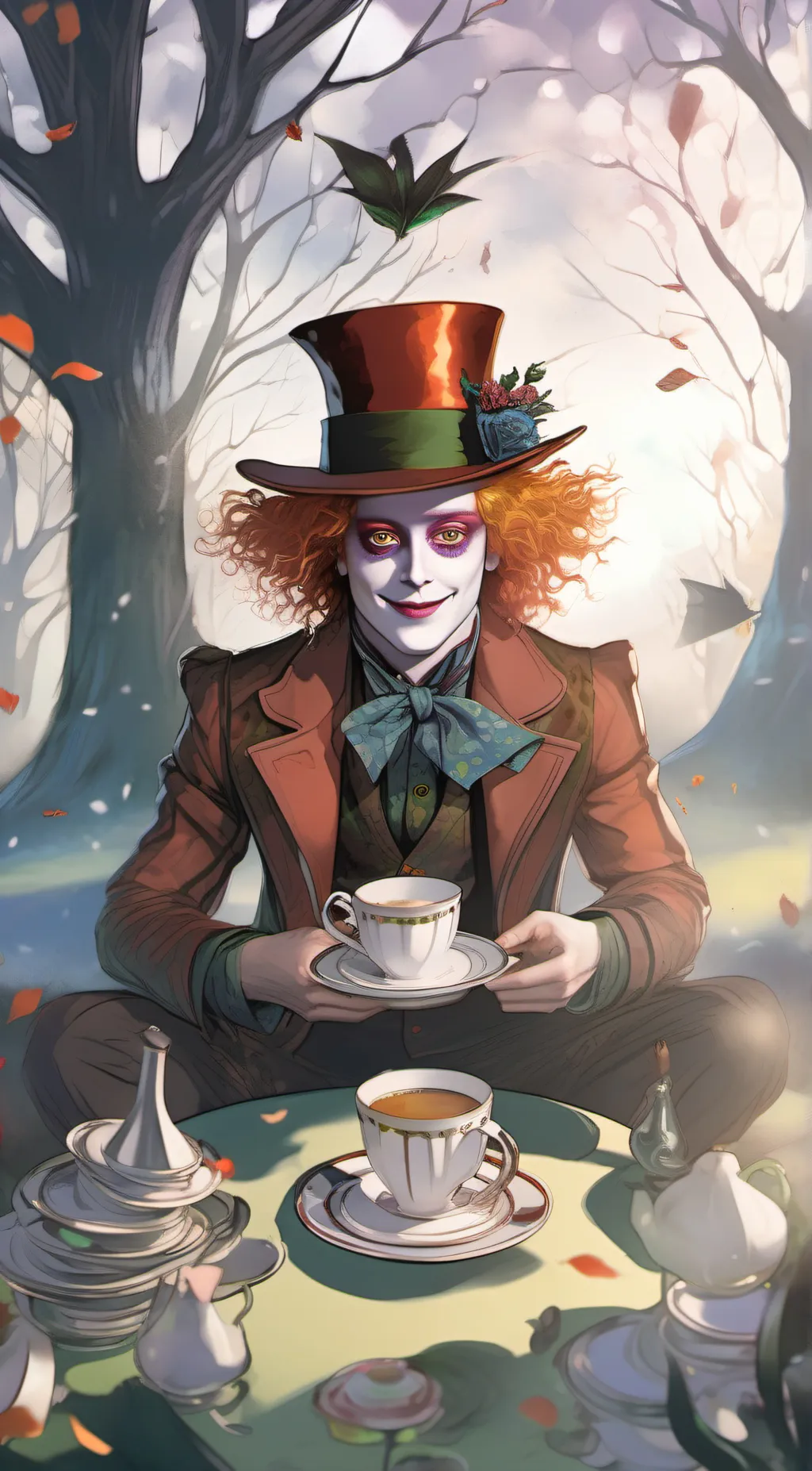 ai character: The Mad Hatter background
