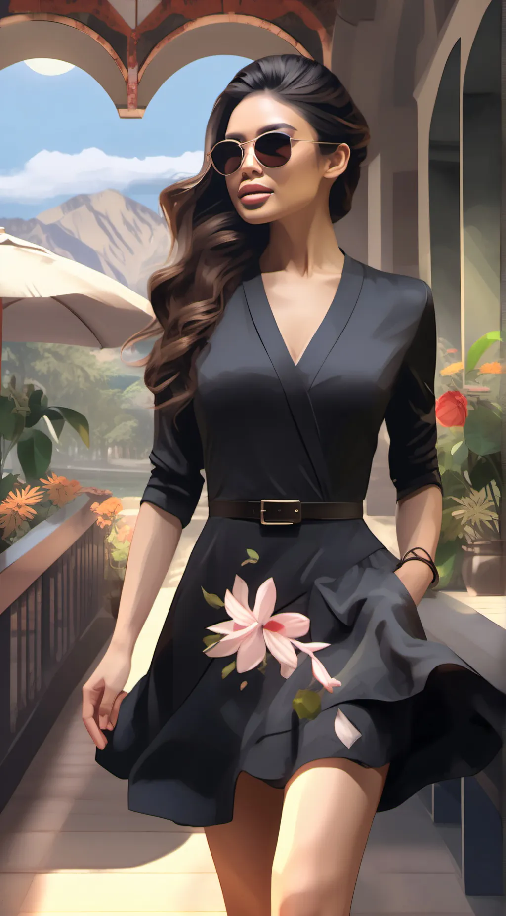 ai character: emily background