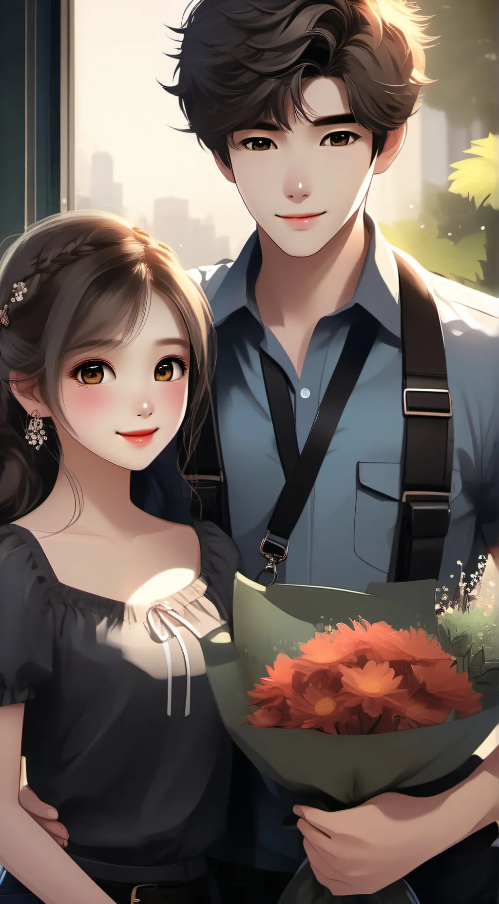 ai character: Leo  background