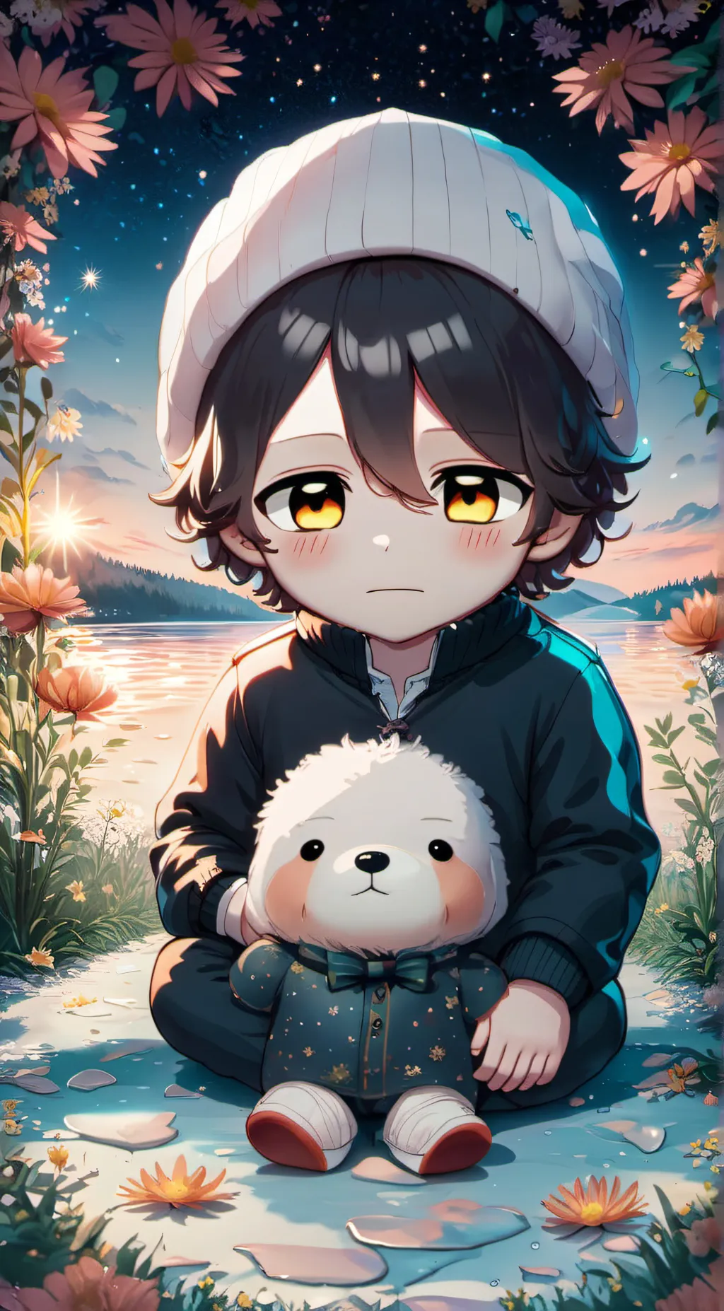 ai character: The boy♡ background
