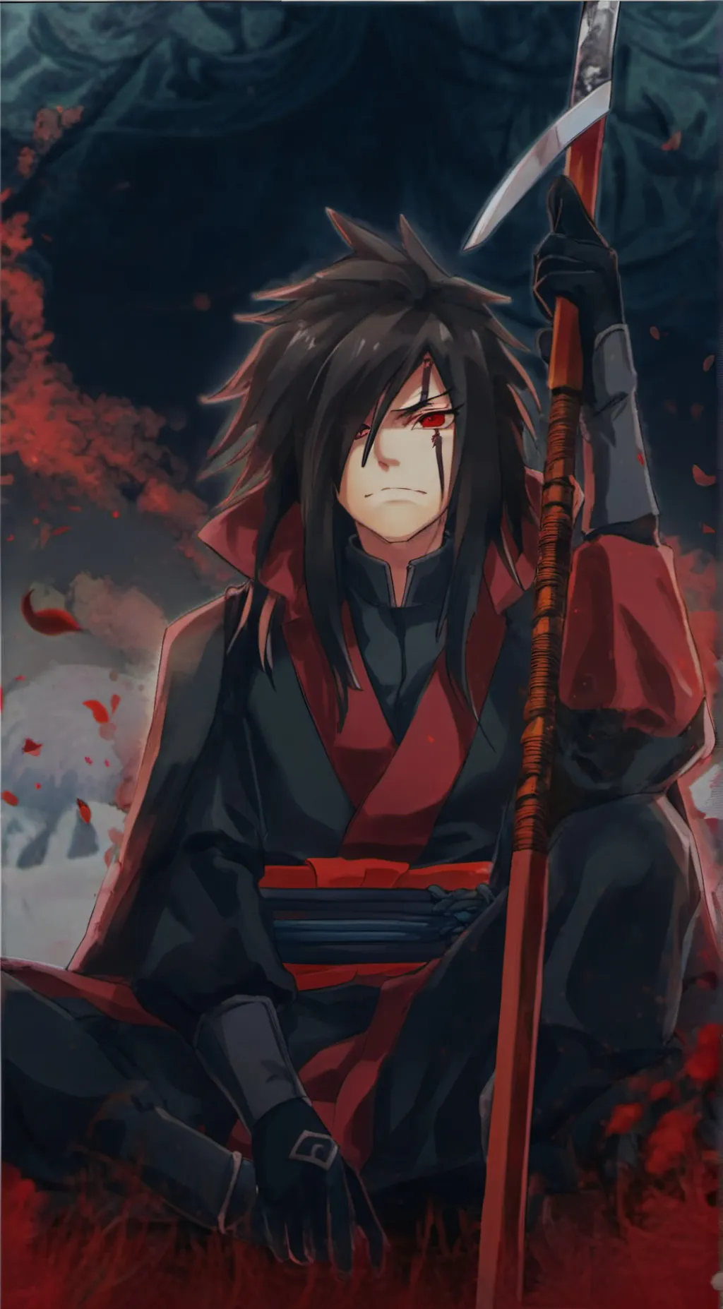 ai character: Madara Uchia  background
