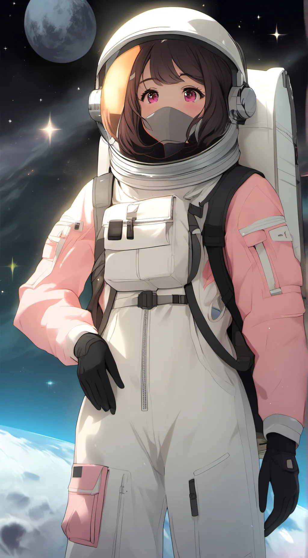 ai character: Pink imposter background