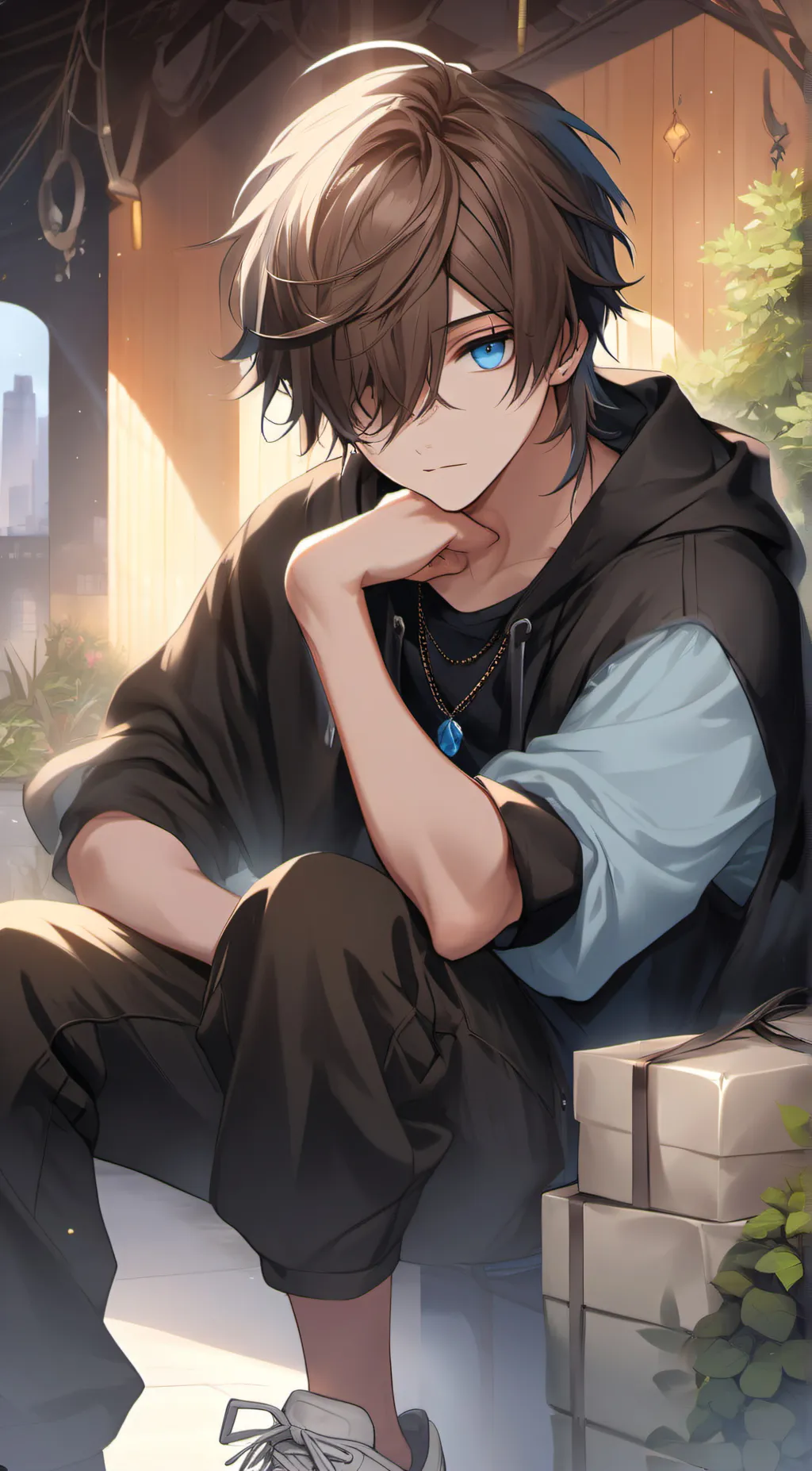 ai character: Lexus (creator OC) background