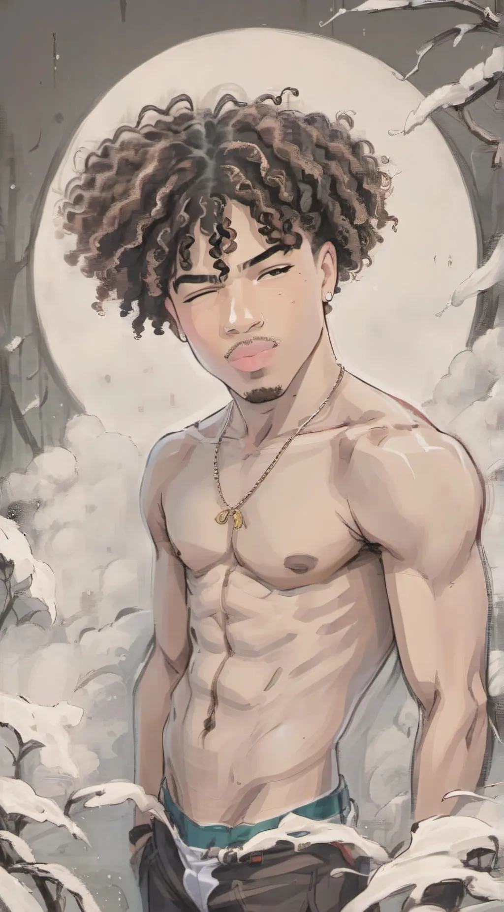 ai character: Kayden  background