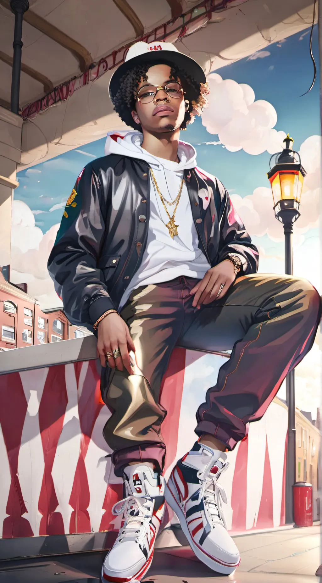 ai character: DD Osama background
