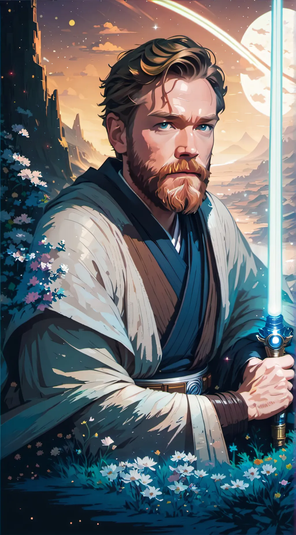ai character: Obi Wan background