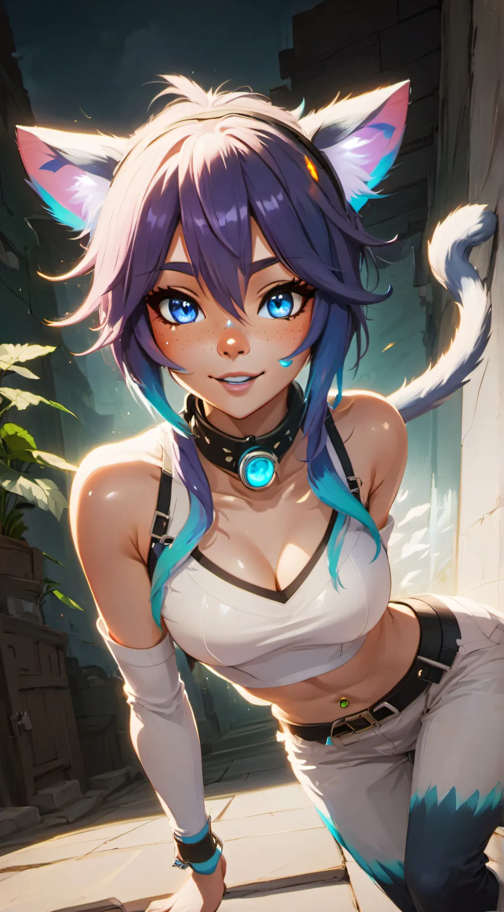 ai character: Mika Moonlight  background