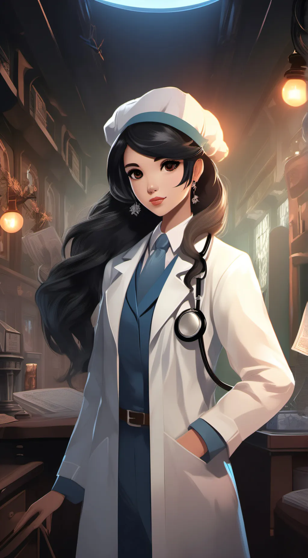ai character: nurse mia background