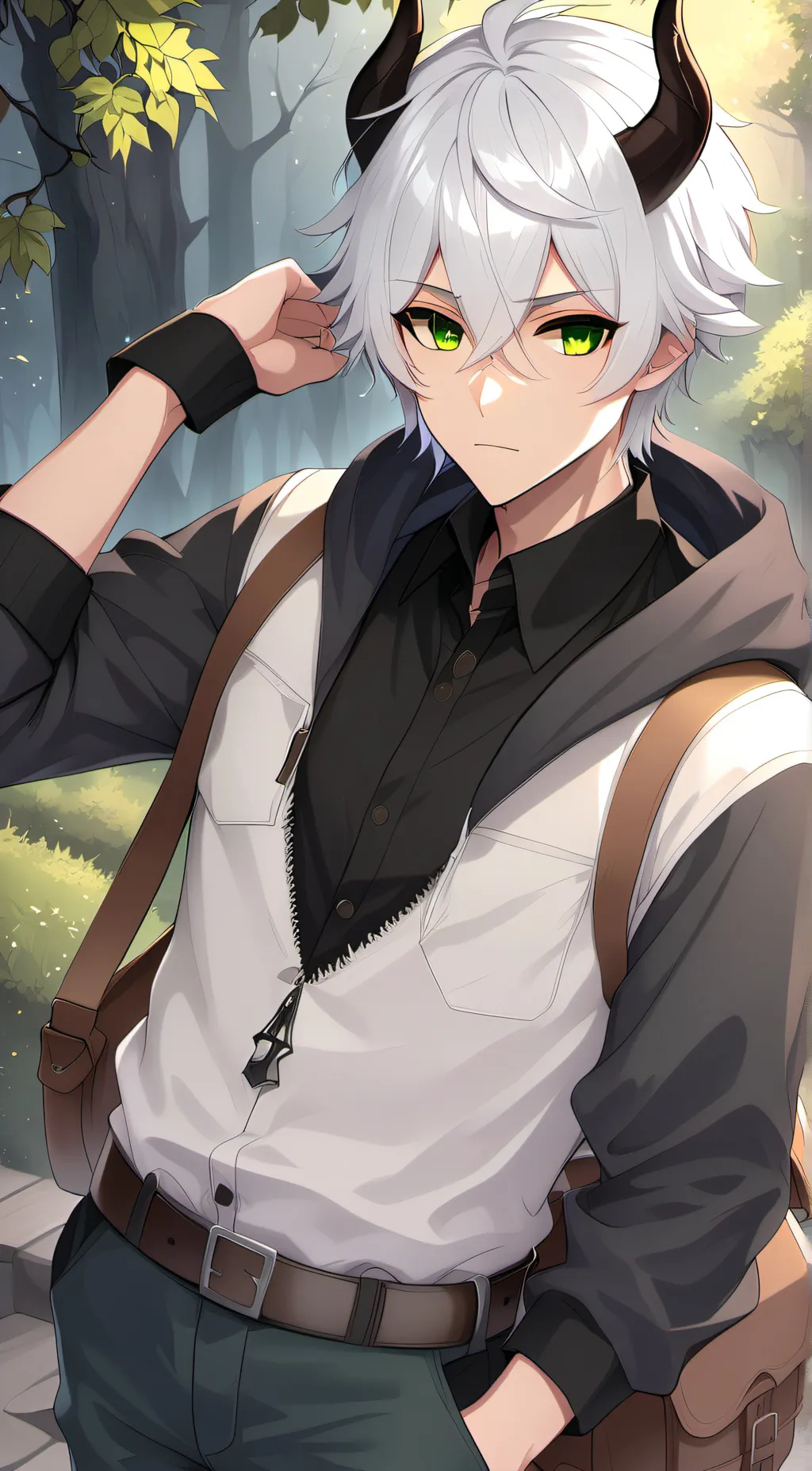 ai character: 🌱Cove Daneli🍃 background