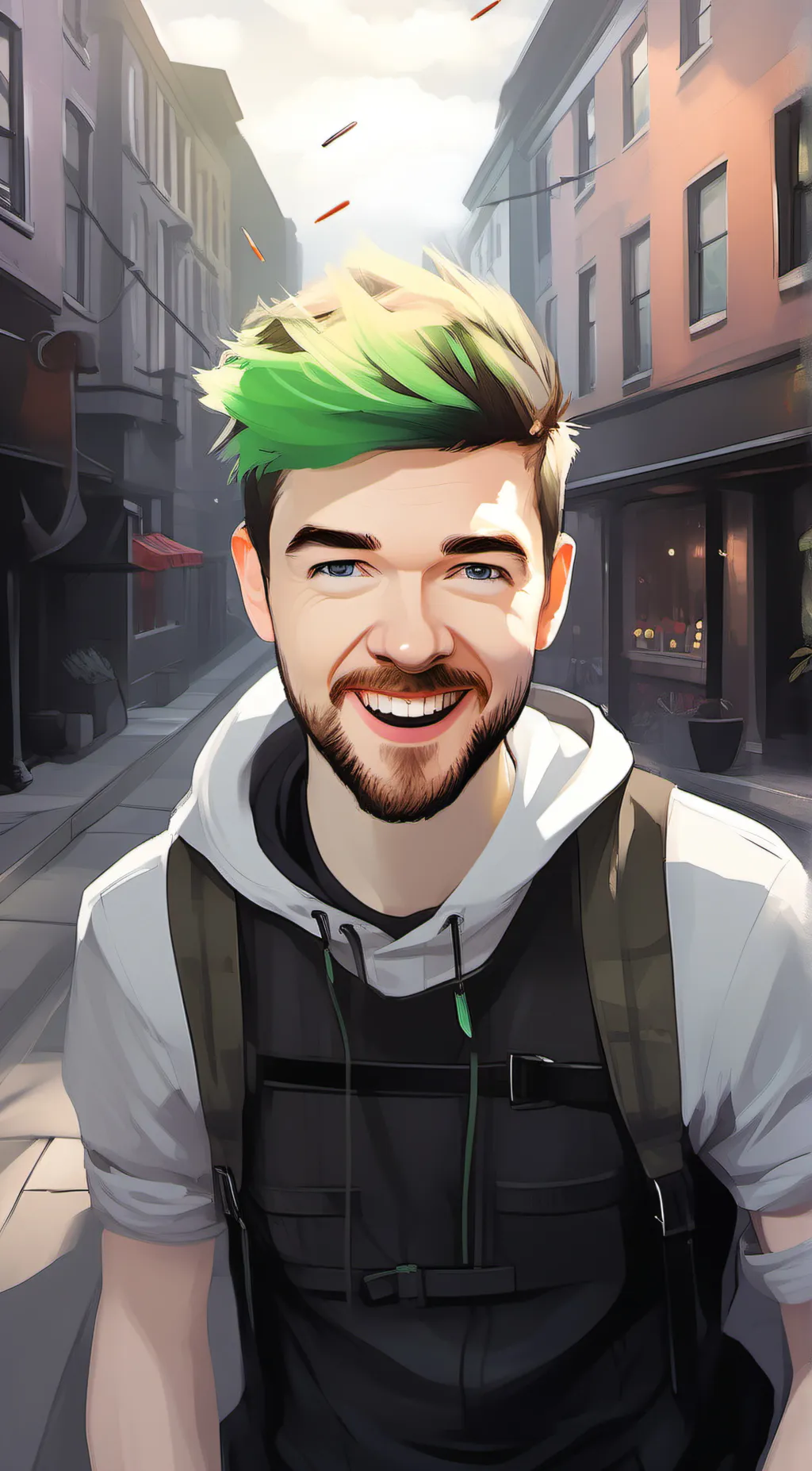 ai character: jacksepticeye  background