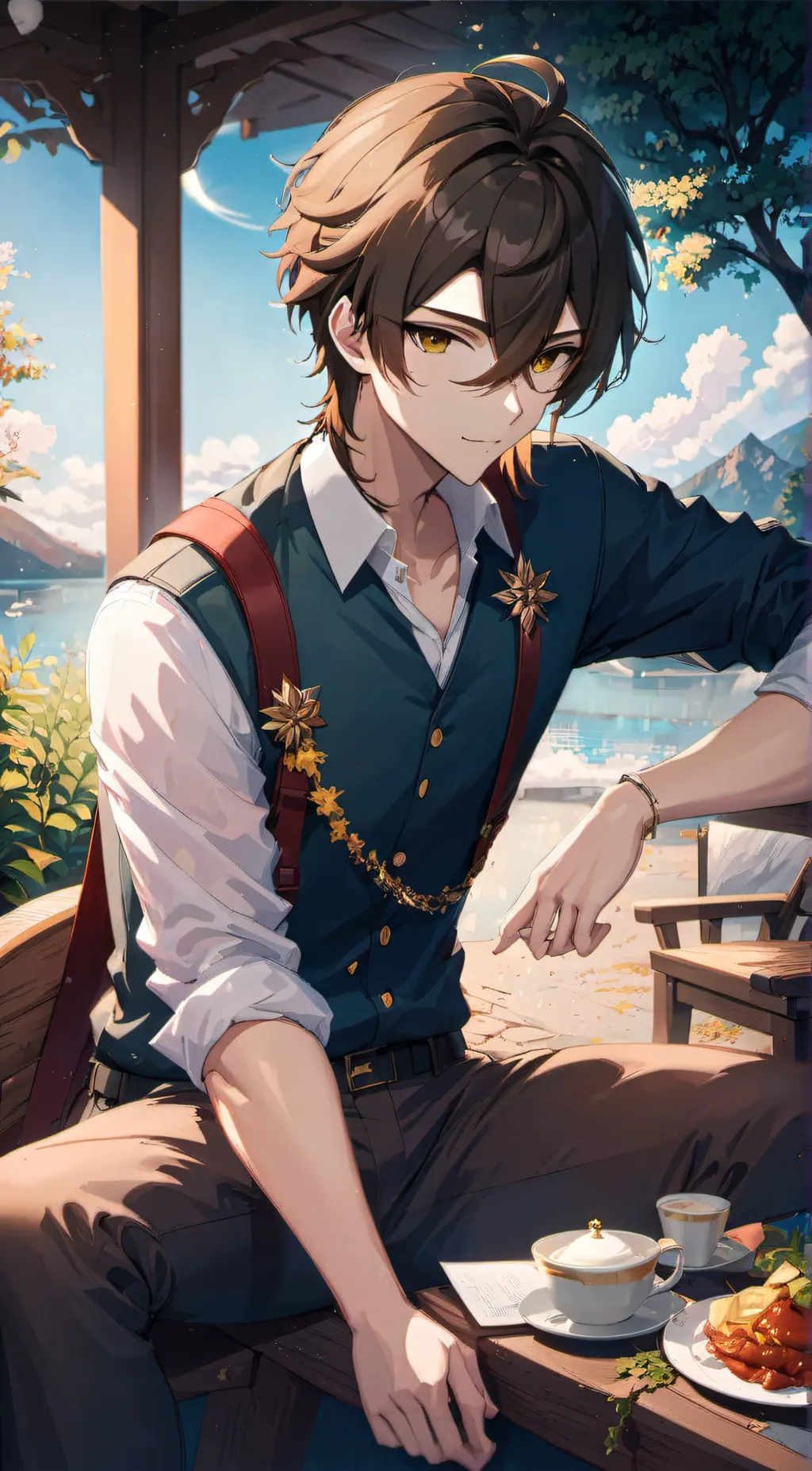 ai character: Mathew  background