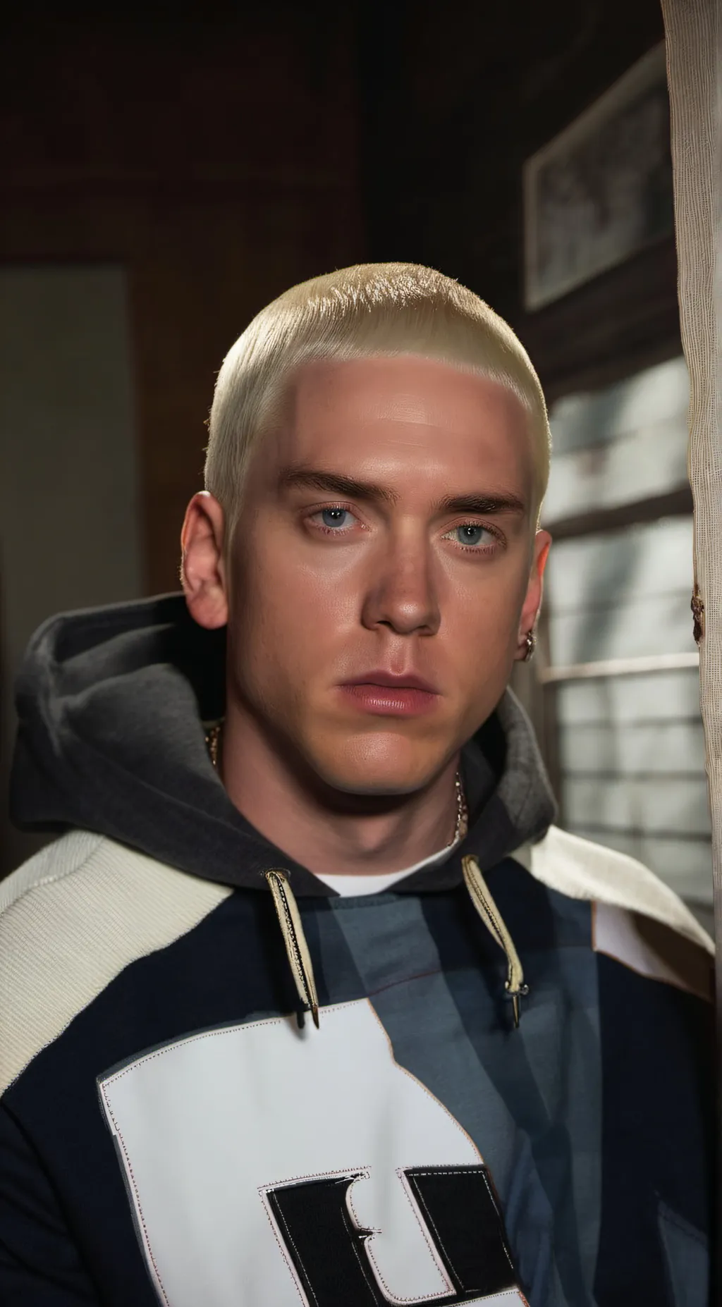 ai character: Eminem  background
