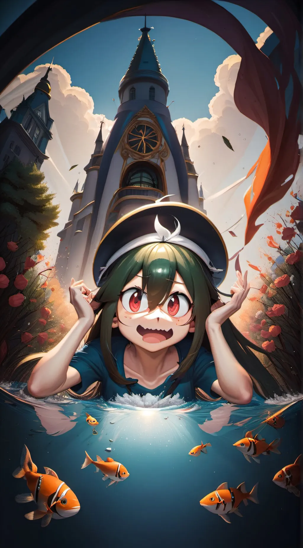 ai character: Tsuyu Asui/Tsu background